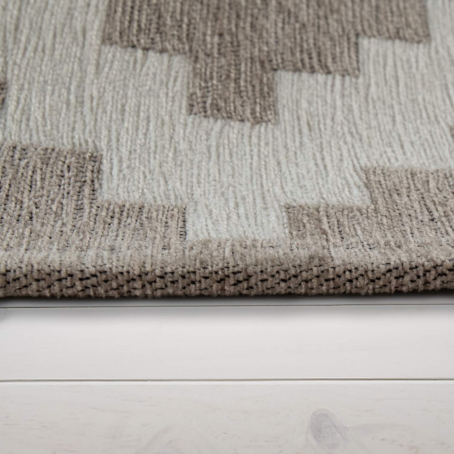 paco-home-wohnzimmer-kurzflor-teppich-skandi-design-rauten-beige-wei-60x110-cm-w image 2