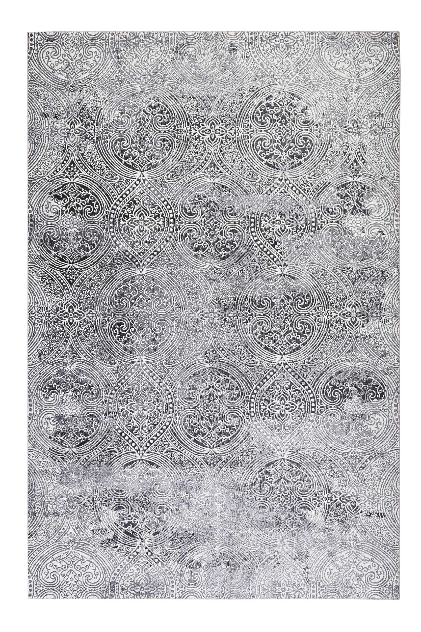 weconhome-grace-teppich-grau-kurzflor-vintage image 1