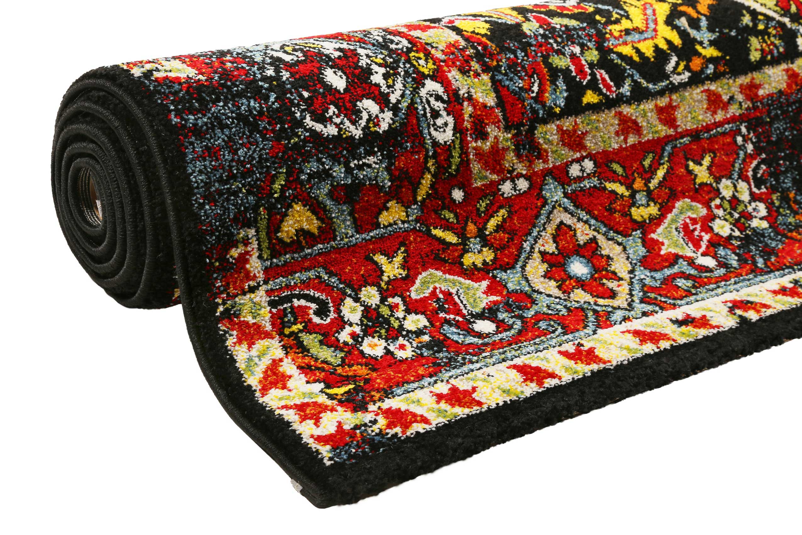 weconhome-teppich-heritage-blau-rot-kurzflor-berber-optik image 8