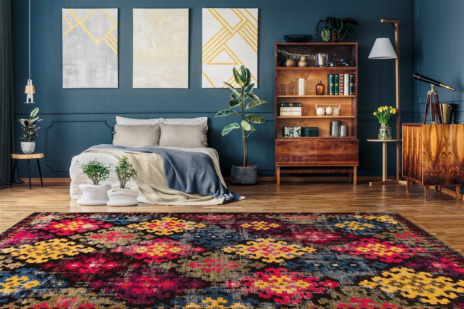 kayoom-primavera-325-flachflorteppich-farbenfrohes-design-moderner-look-59-statt image 3