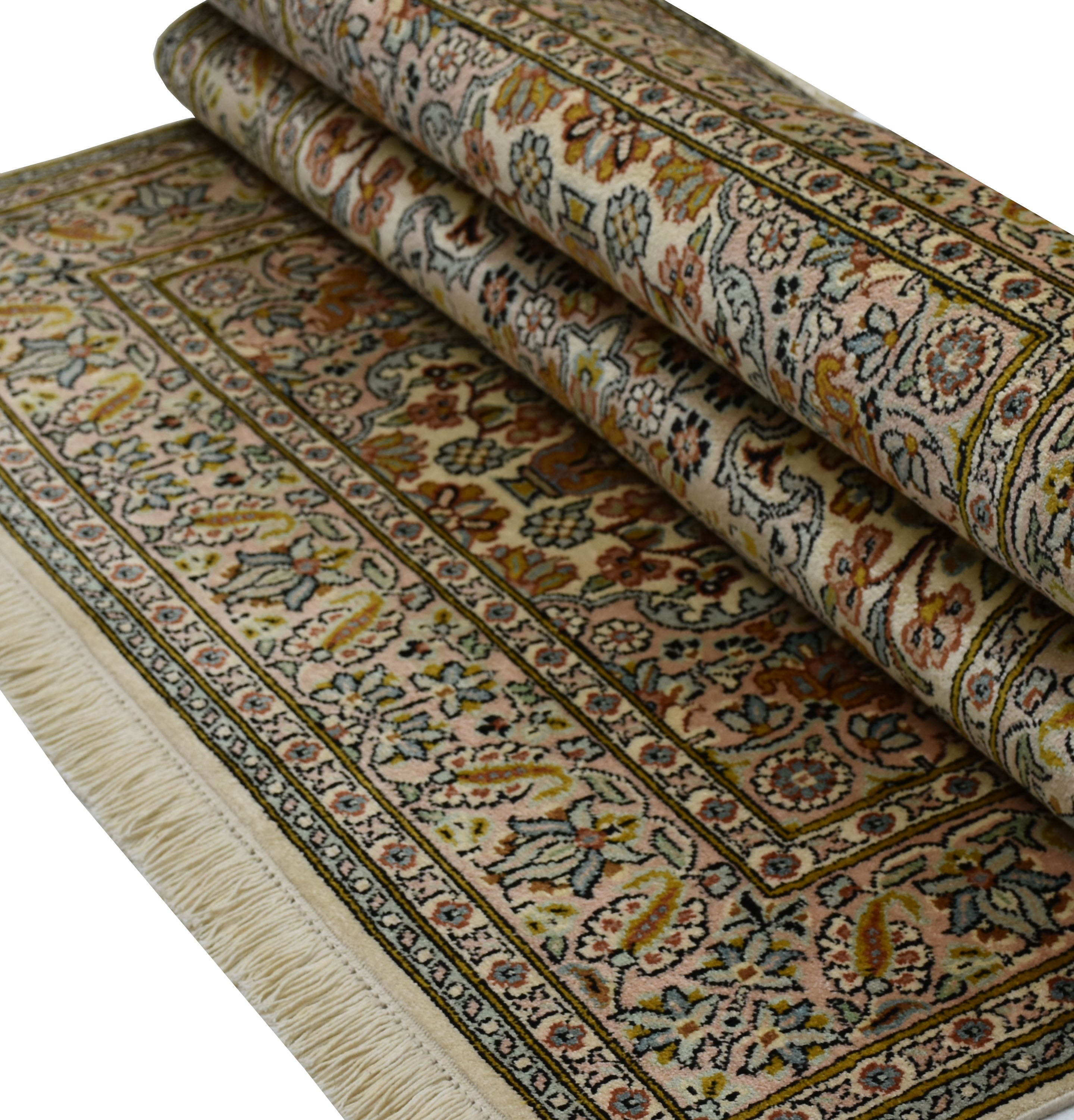 kayoom-kashan-3878-multi-handgewebter-orient-teppich-95x150-cm image 6