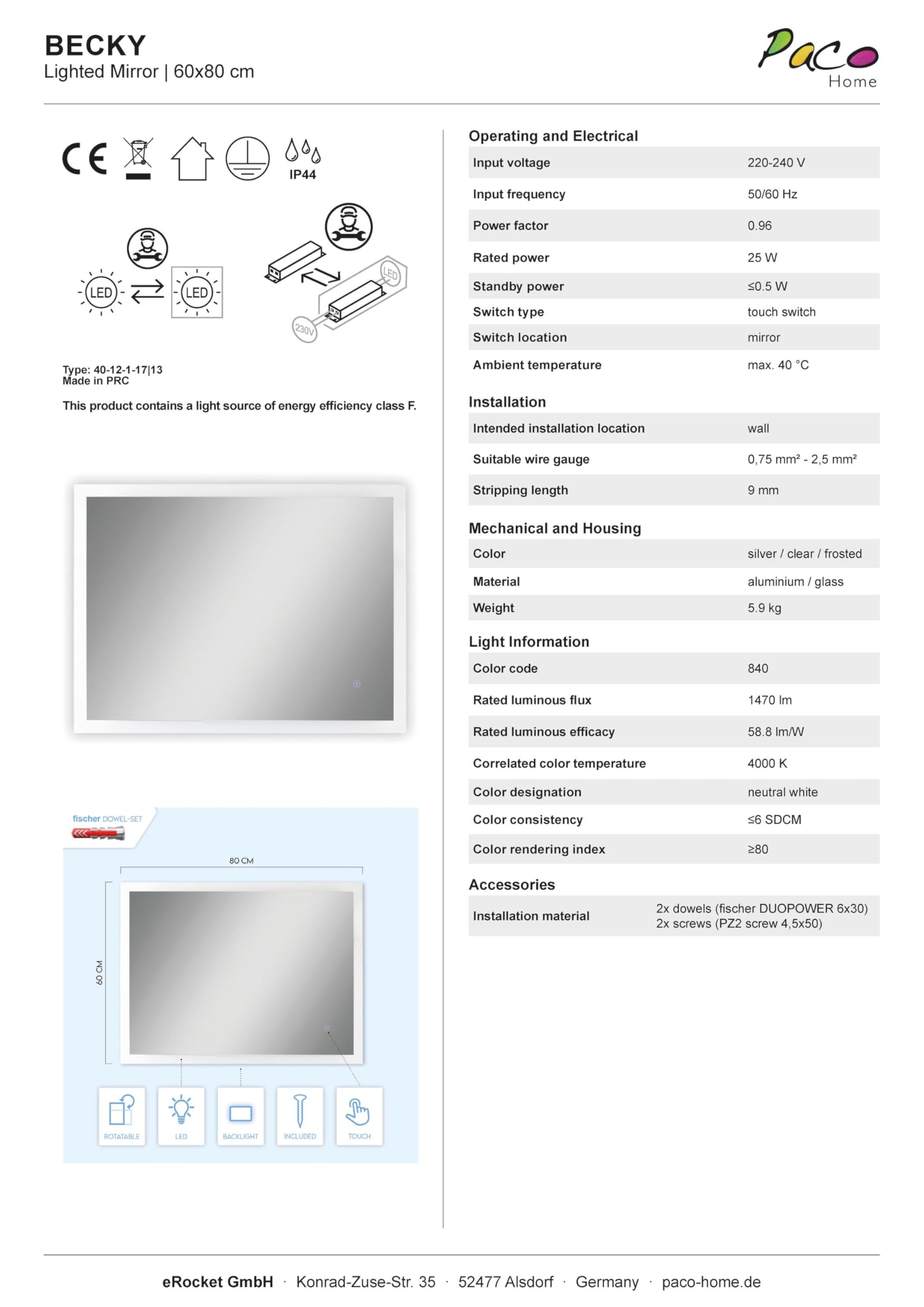 paco-home-badspiegel-mit-beleuchtung-rechteckig-60x80-cm-typ-2-ip44 image 7