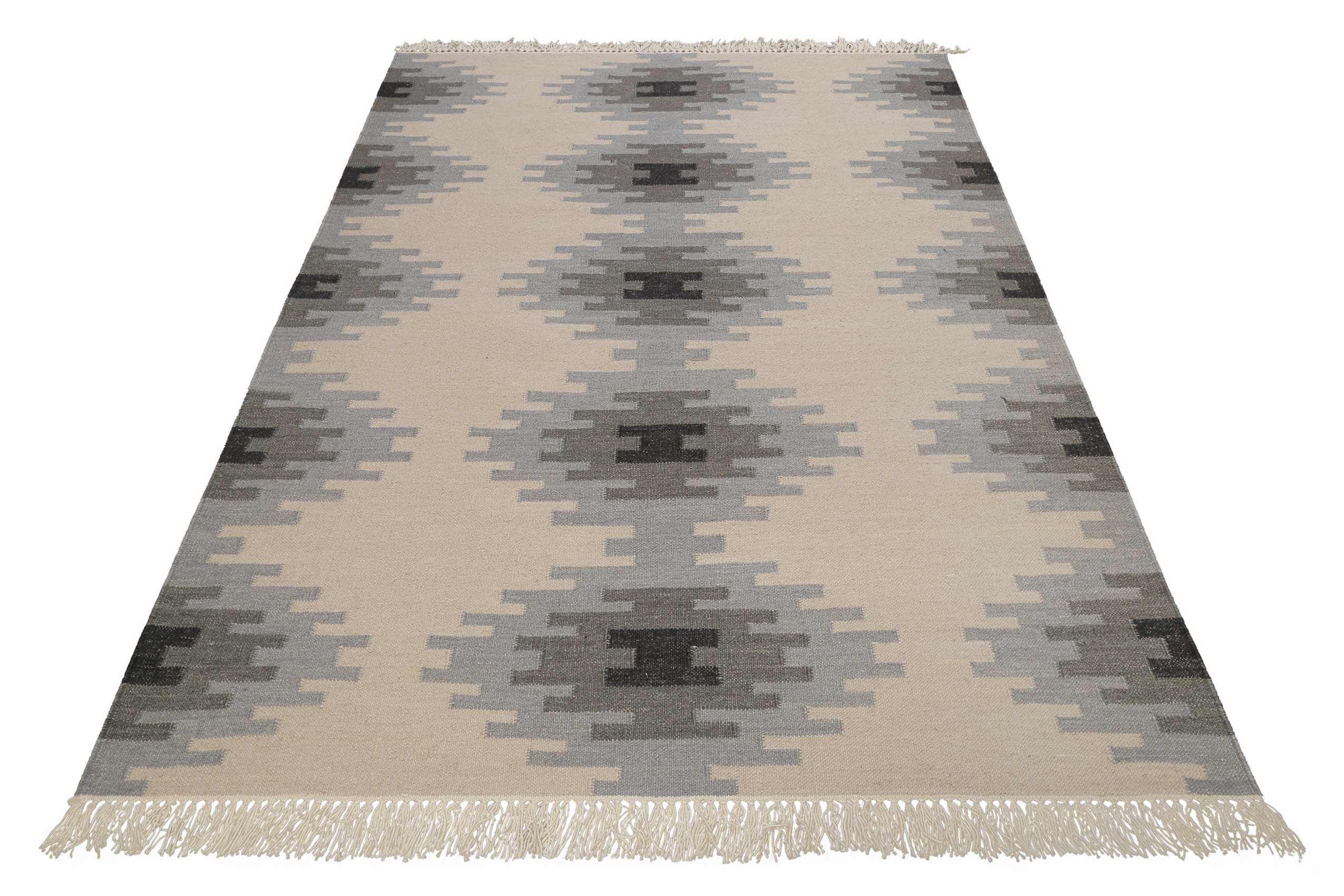 green-looop-belle-kelim-teppich-beige-grau-wolle-handgewebt image 3