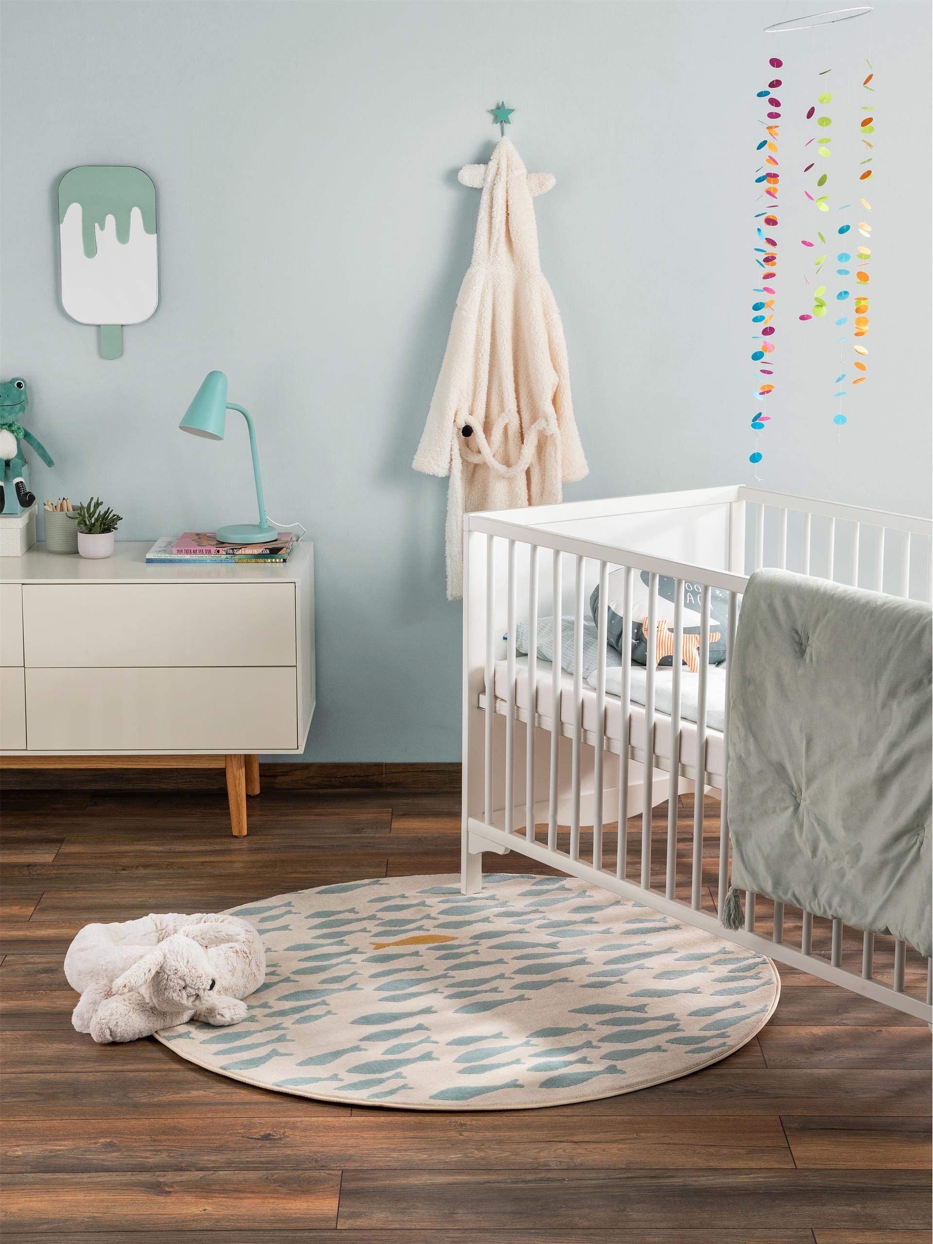 benuta-kinderteppich-juno-rund-120-cm-beige-blau-weich-pflegeleicht-f-rs-kinderz image 2