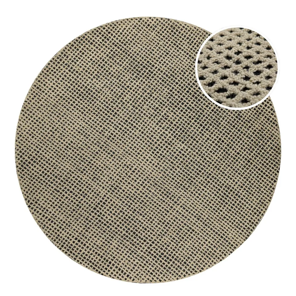 hamptons-by-weconhome-twentynine-kurzflor-teppich-rund-sand-beige image 1