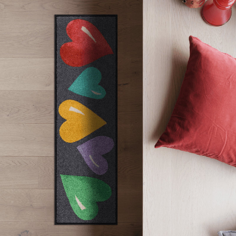 salonloewe-big-hearts-colourful-eingangsmatte-30-x-100-cm image 2