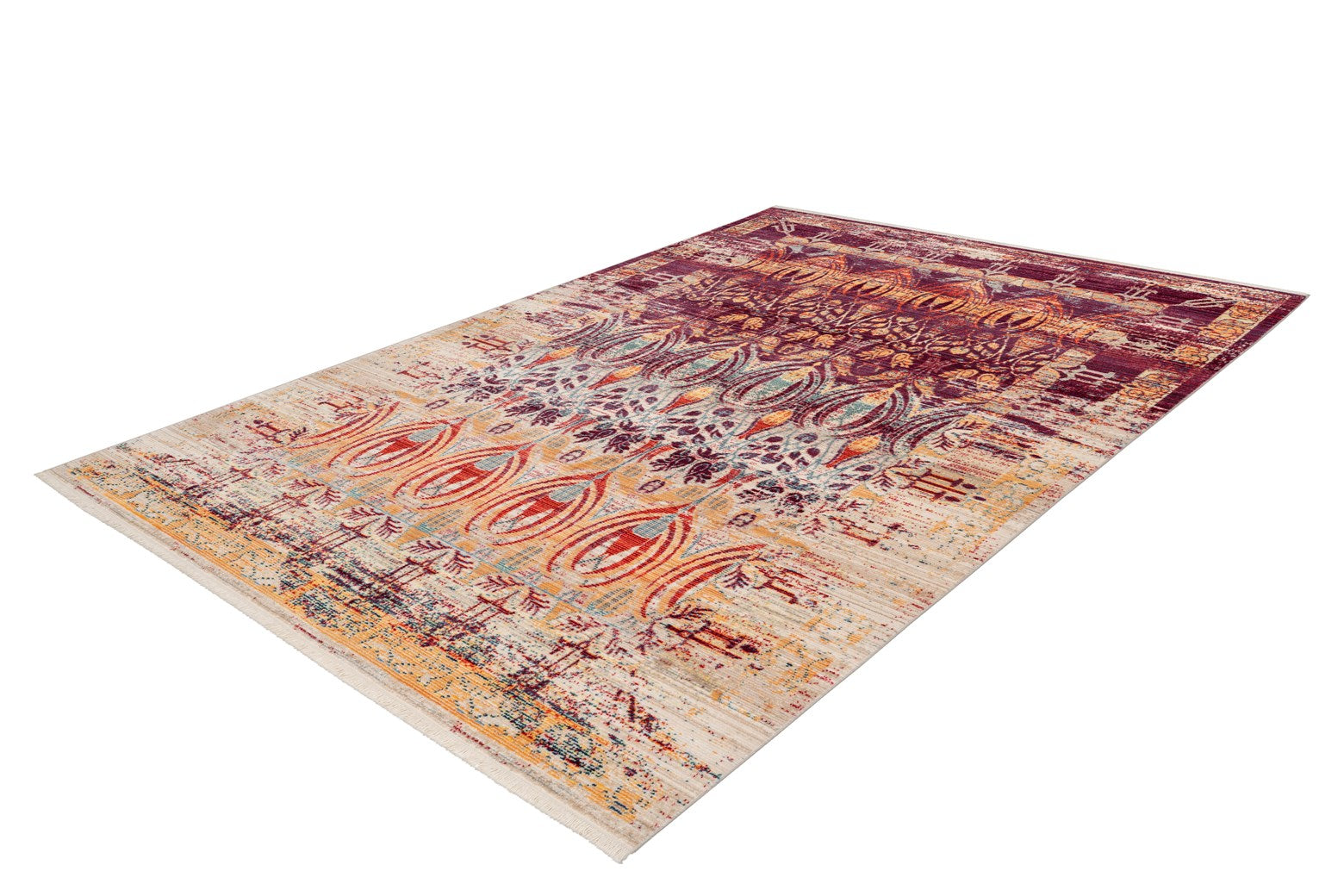 kayoom-baroque-425-fransenteppich-im-vintage-stil-orientalische-muster image 3