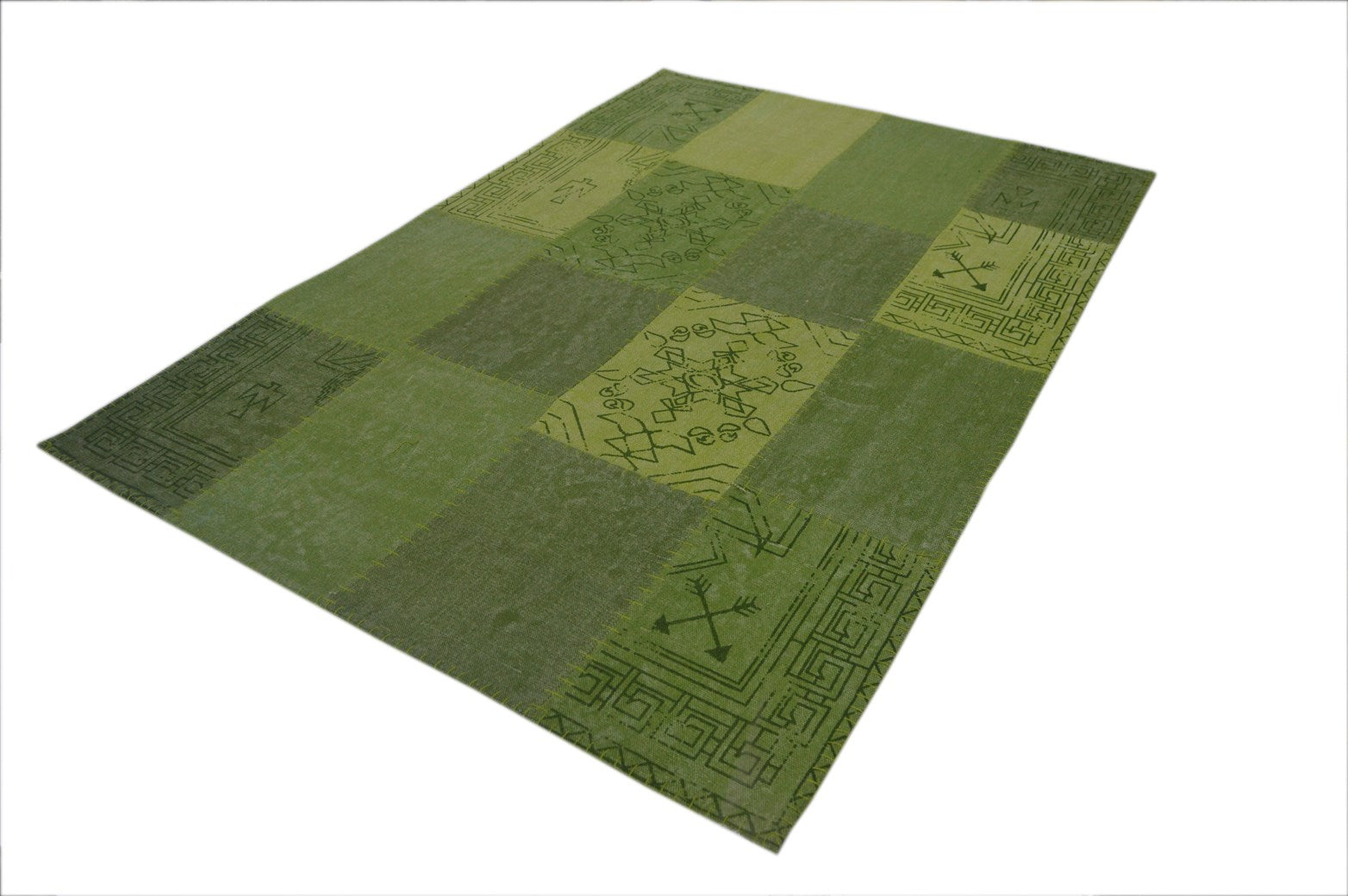 kayoom-lyrical-210-patchwork-teppich-vintage-optik-handgefertigtes-unikat image 7