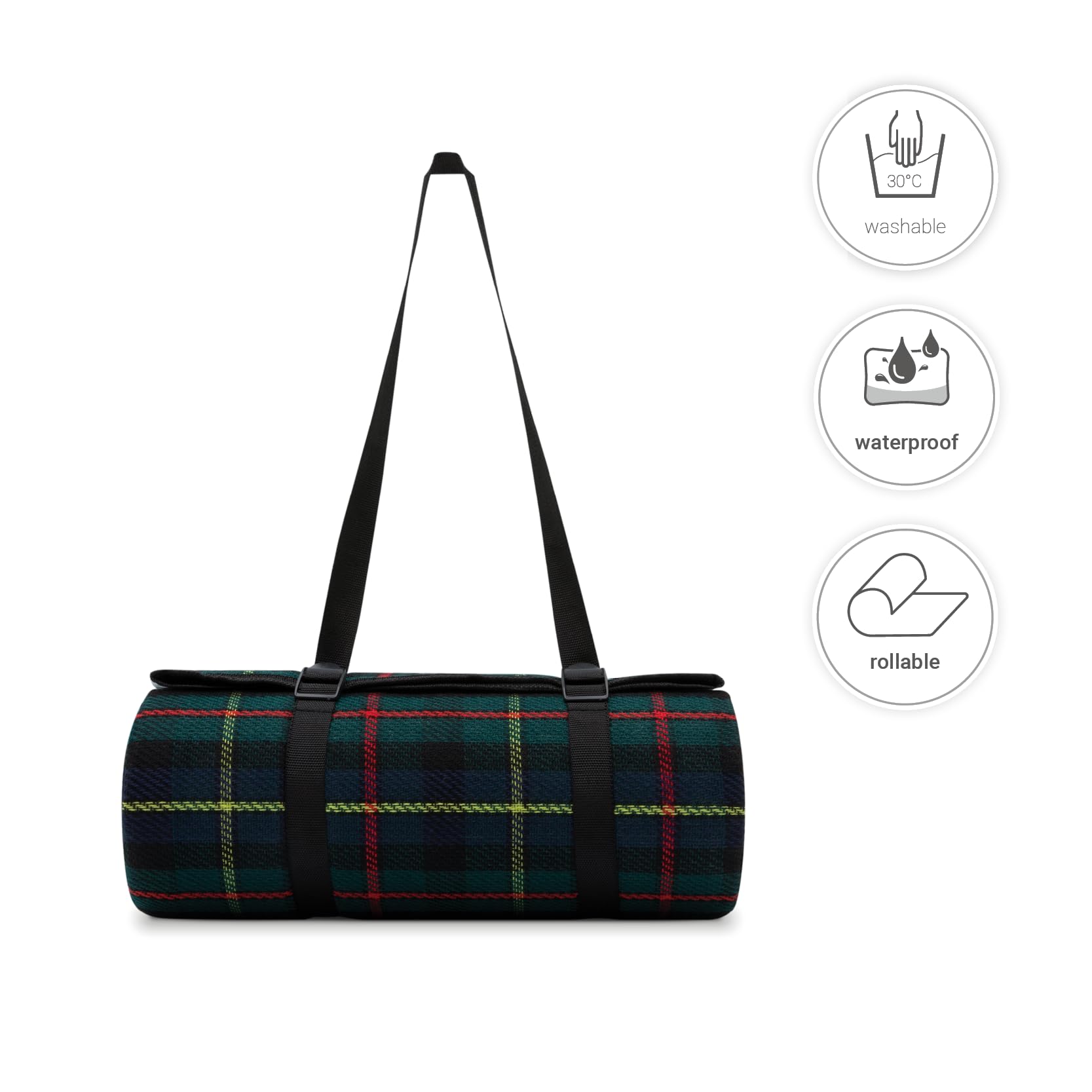 paco-home-picknickdecke-xxl-wasserdicht-dunkel-gr-n-3-200x300-cm image 3