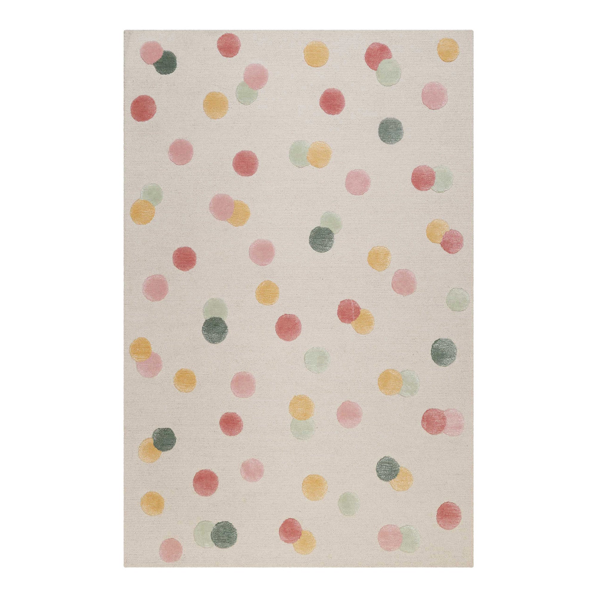 smart-kids-dana-kinderteppich-creme-bunt-polka-dots-wolle image 2