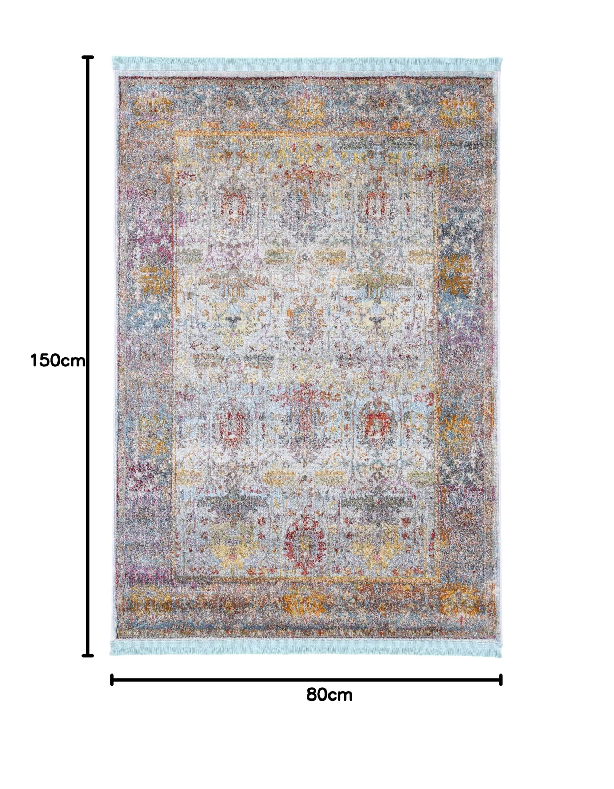 carpetfine-vintage-mala-teppich-gelb-80x150-cm-polypropylen image 2