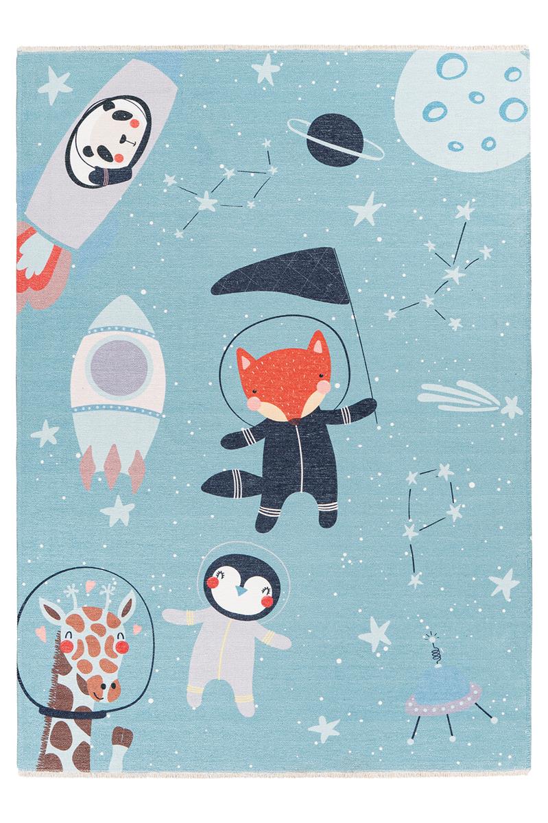 kayoom-joanna-610-spaceblau-kinderteppich-115x170-cm-vintage-design image 1