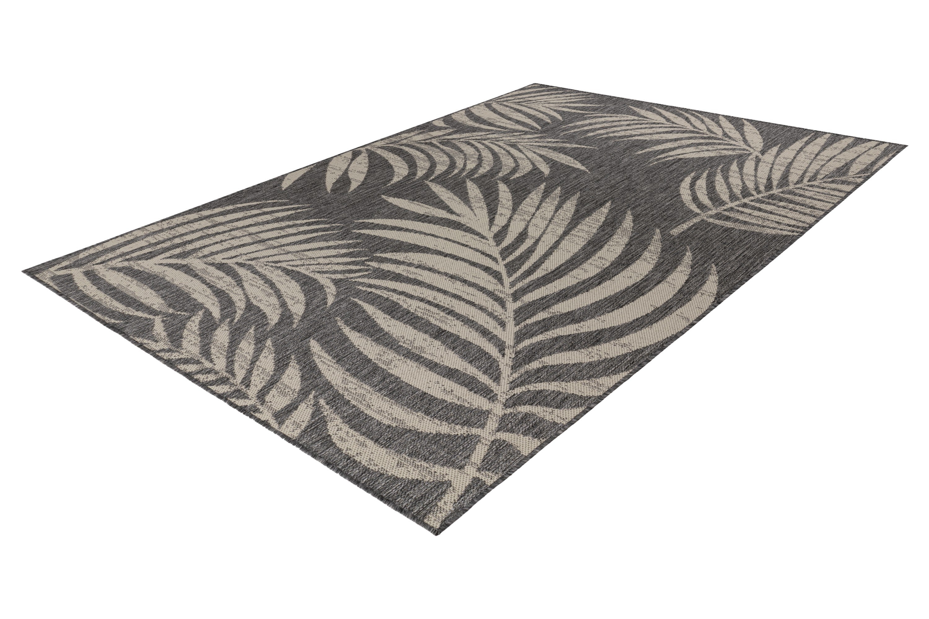 kayoom-minimal-breeze-125-flacher-kurzflorteppich-in-silber-5-mm-florh-he image 2