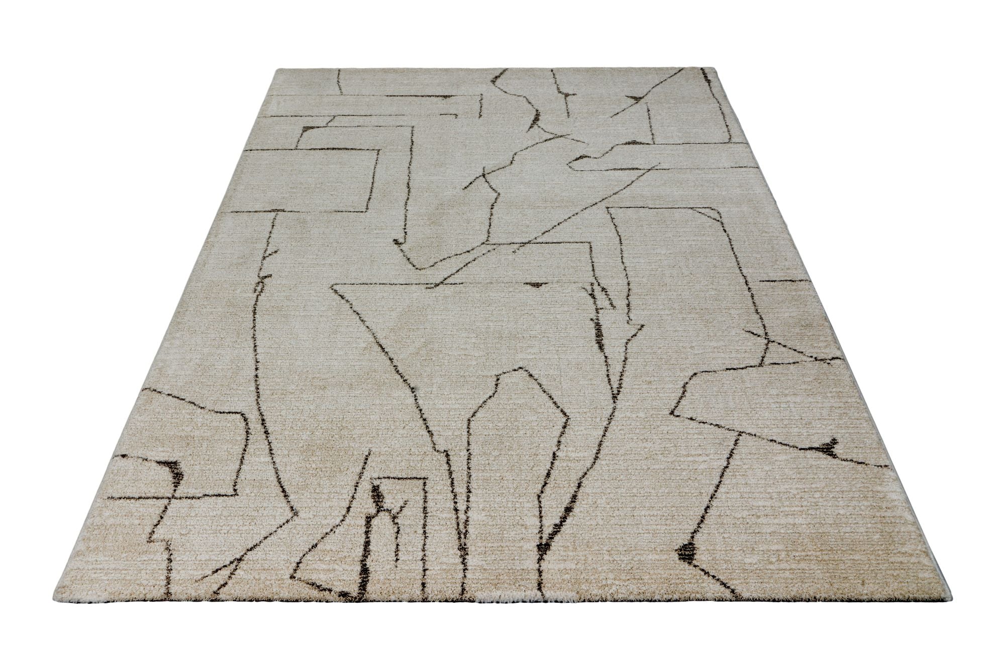kayoom-napoli-536-teppich-creme-kurzflor-16-mm-polypropylen-jute-polyester-r-cke image 3
