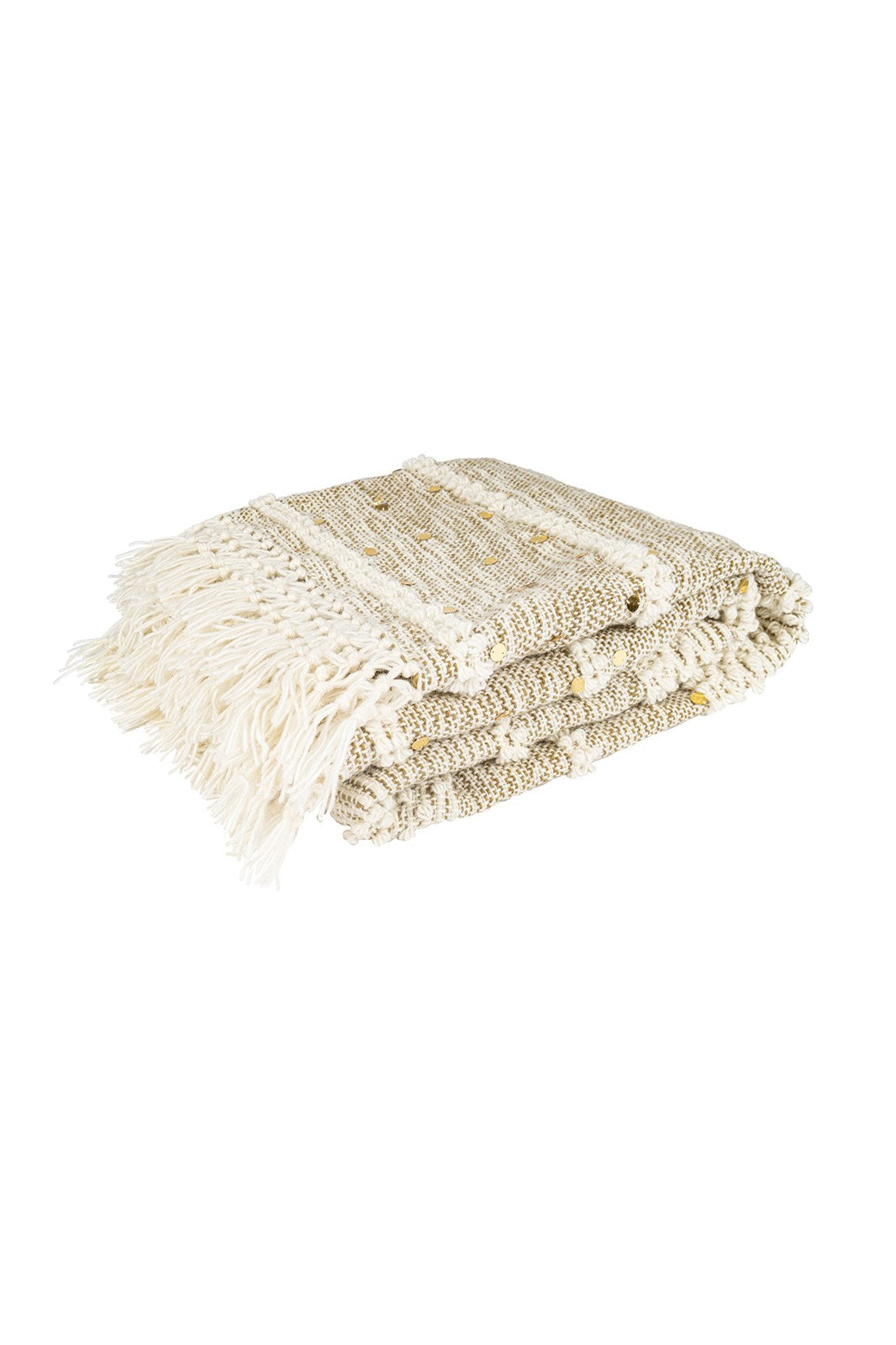 kayoom-decke-bohist-425-creme-khaki-kuscheldecke-aus-wolle-im-boho-stil-mit-fran image 4
