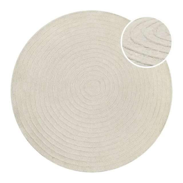 hamptons-nineteen-kurzflor-teppich-rund-creme-wei-aus-100-schurwolle-handgetufte image 1