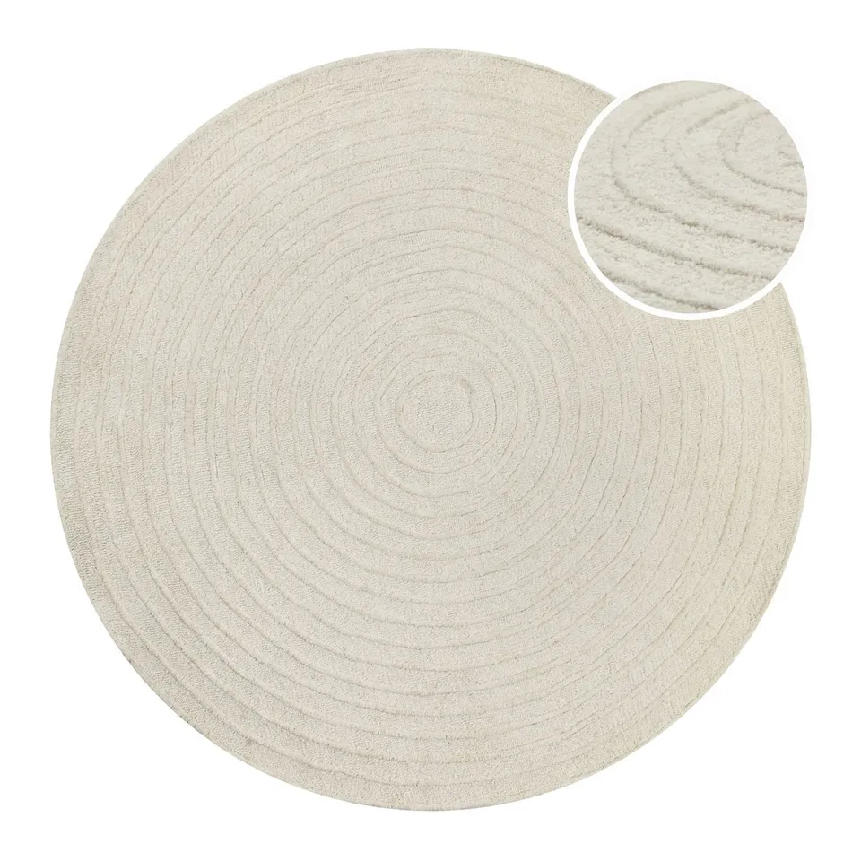 hamptons-nineteen-kurzflor-teppich-rund-creme-wei-aus-100-schurwolle-handgetufte image 1