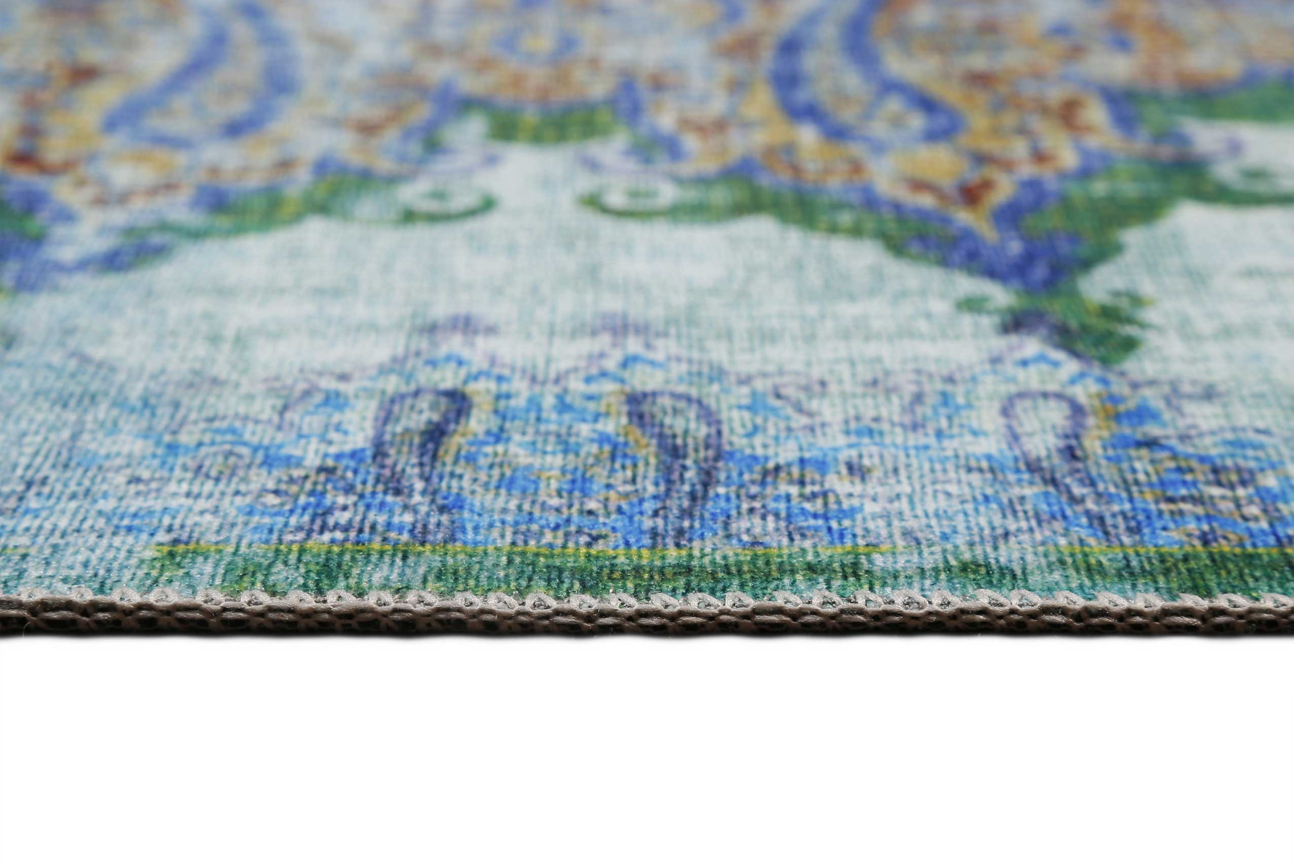 weconhome-teppich-rooftop-t-rkis-vintage-kurzflorteppich-eckig image 4