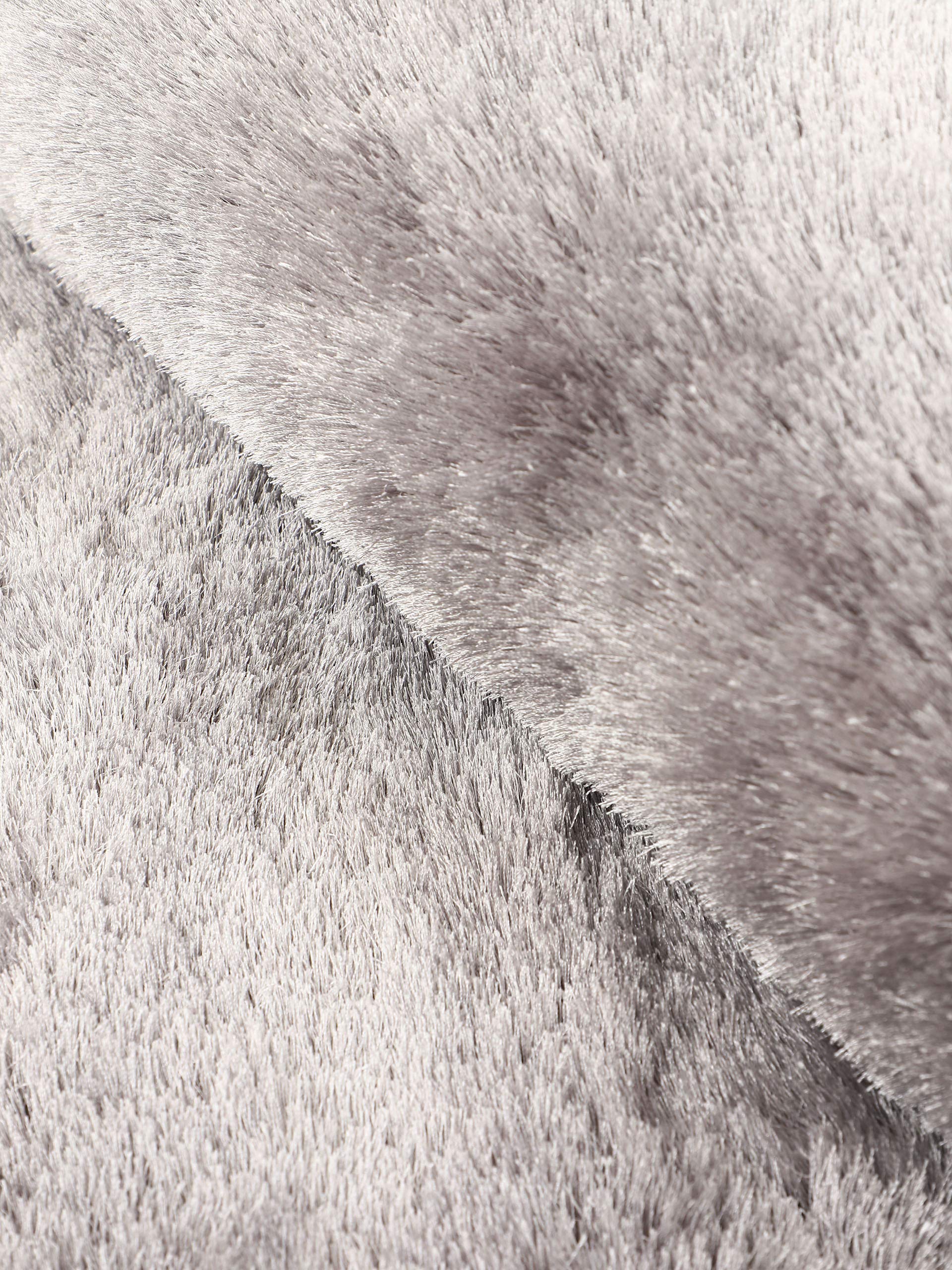 carpetfine-hochflorteppich-breeze-rund-hellgrau-120-cm-shaggy-teppich-f-r-wohn-u image 6