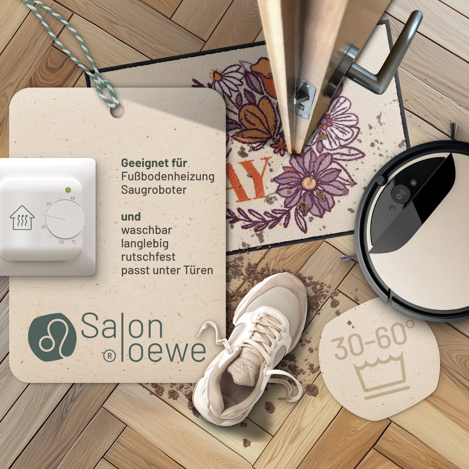 salonloewe-beautiful-day-schmutzfangmatte-50-x-75-cm-florale-eingangsmatte-mit-s image 3