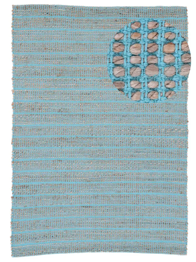 carpetfine-lara-juteteppich-t-rkis-140x200-cm-rechteckig image 1