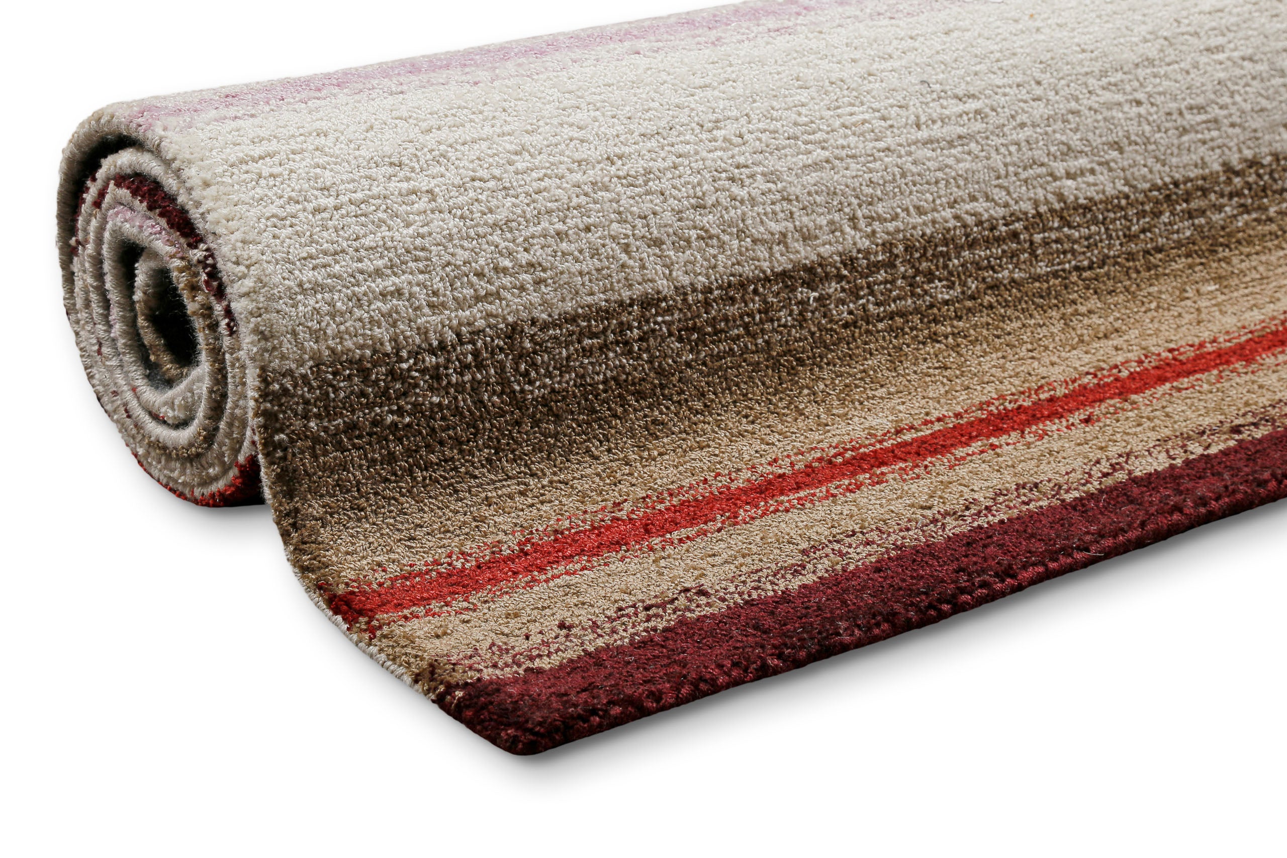 weconhome-petrol-kurzflorteppich-beige-multi-gestreift image 8