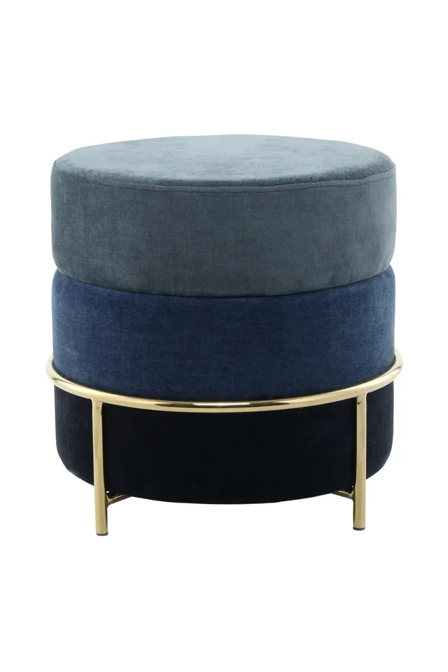 kayoom-hocker-matilda-225-runder-sitzpouf-mit-elegantem-metallgestell-und-weiche image 1