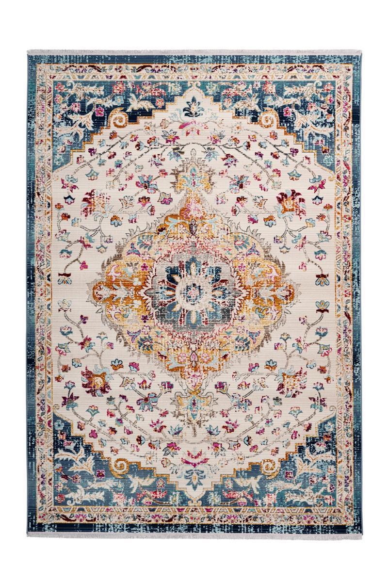 kayoom-anouk-1025-vintage-teppich-flach-pflegeleicht-fransen-45-uvp image 7