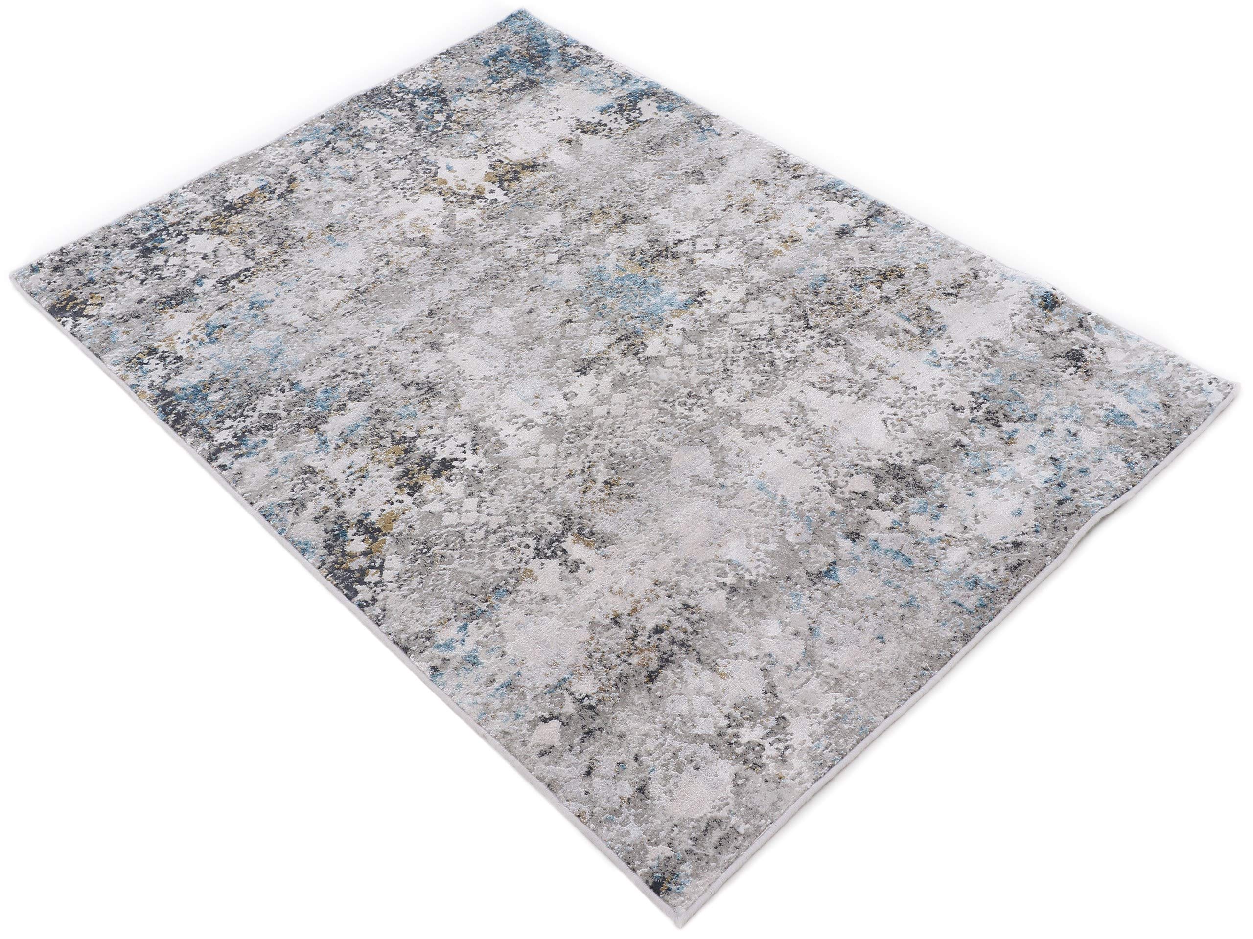 carpetfine-gusto-teppich-grau-160x230-cm-rechteckig-aus-viskose-polyester-mix-f- image 2