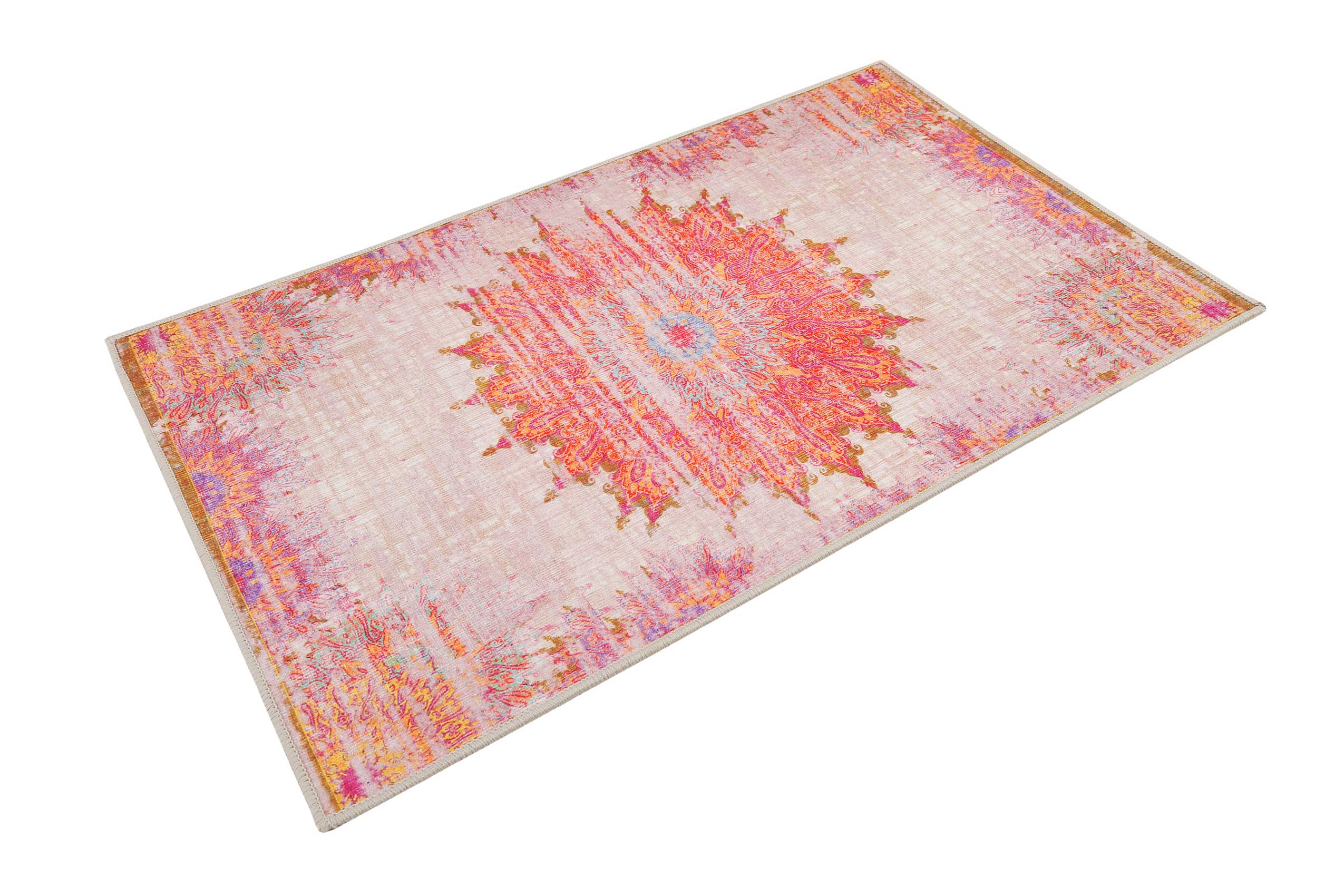 weconhome-badteppich-sleepwalker-bunt-vintage-oriental-gewebt-synthetik-antiruts image 2