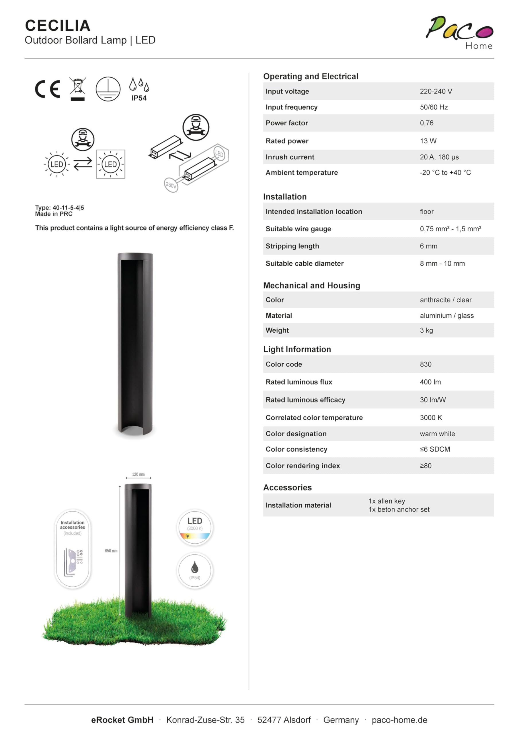 paco-home-led-outdoor-pollerleuchte-typ-2-led-65-cm-anthrazit image 7