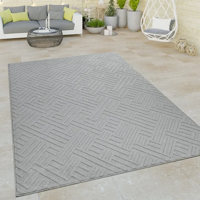 paco-home-outdoor-teppich-orient-3d-grau-200x290-cm-flachgewebe image 1