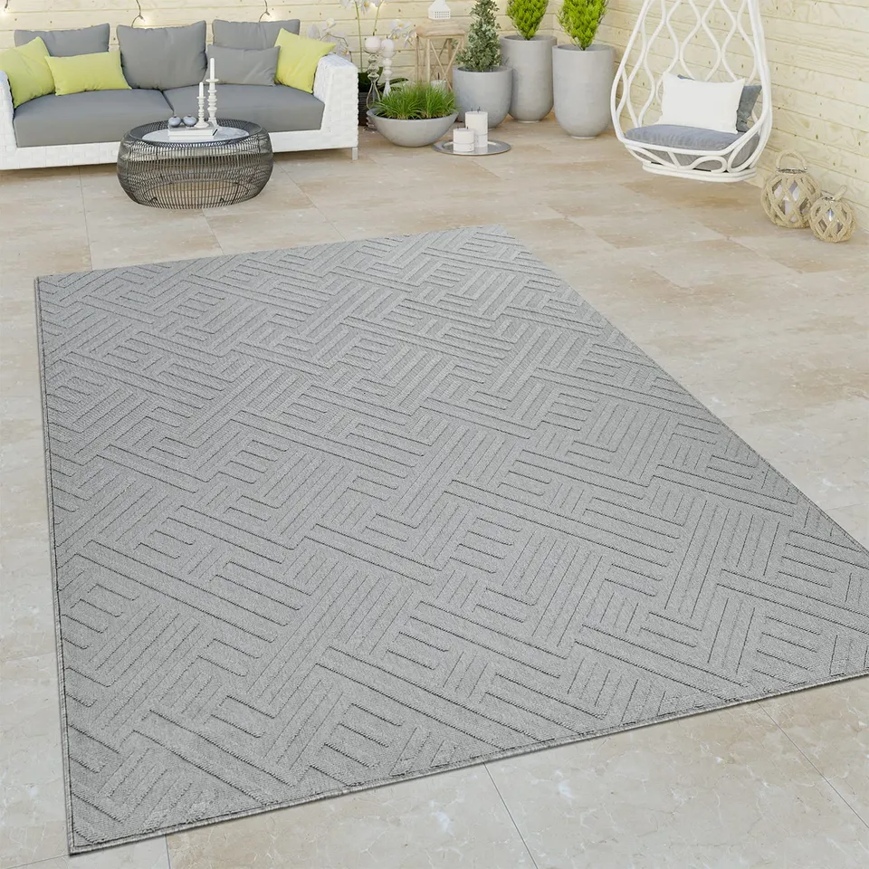 paco-home-outdoor-teppich-orient-3d-grau-200x290-cm-flachgewebe image 1