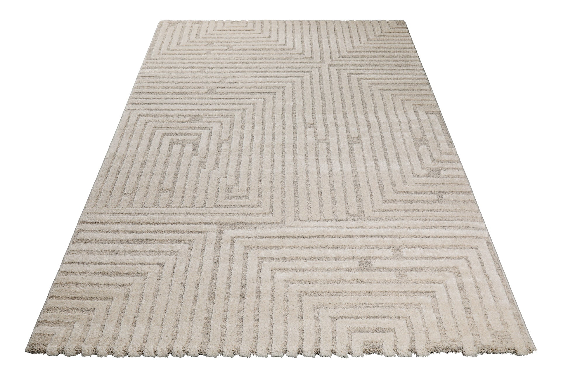 weconhome-hillmar-kurzflor-teppich-creme-beige image 3