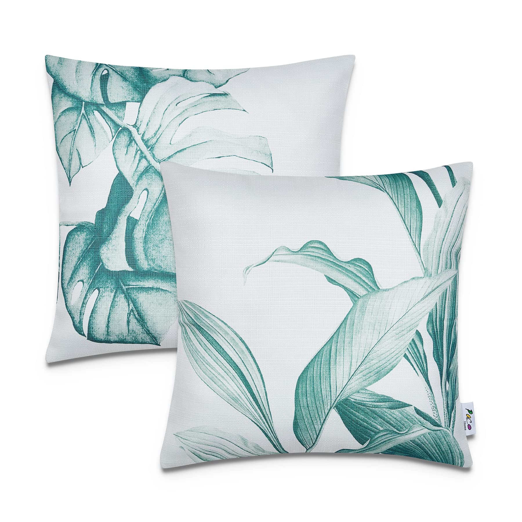 paco-home-kissenbezug-45x45-outdoor-wetterfest-2er-set-gr-n-wei image 1