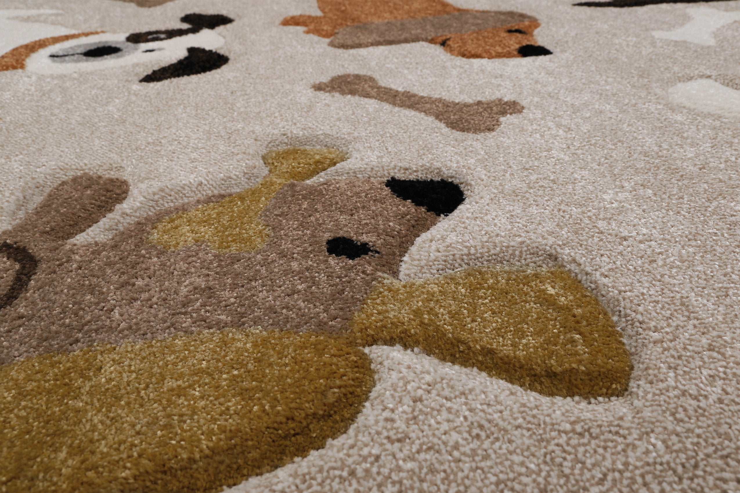 weconhome-smart-kids-kinderteppich-rocky-friends-sand-beige-meliert image 6