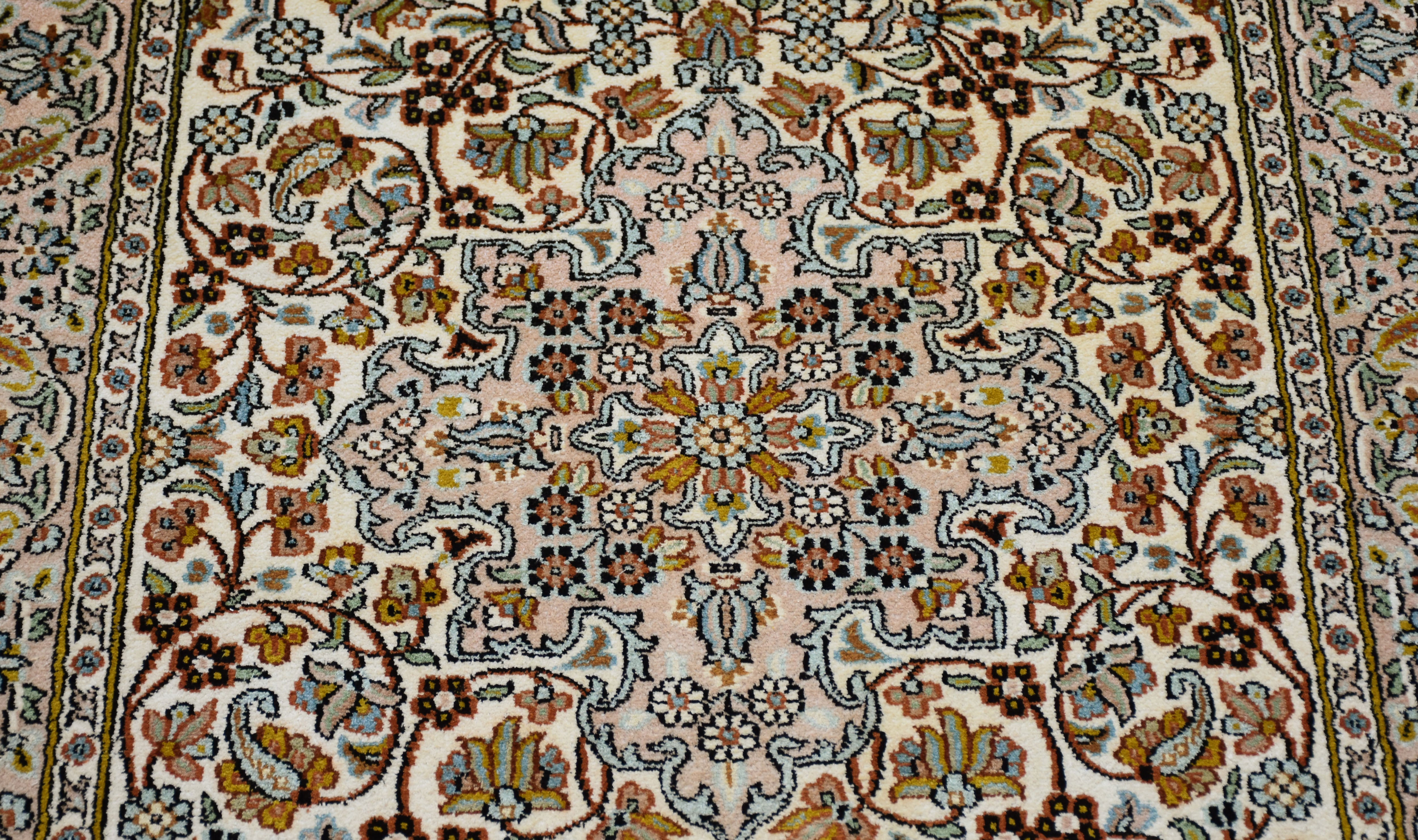 kayoom-kashan-3878-multi-handgewebter-orient-teppich-95x150-cm image 4