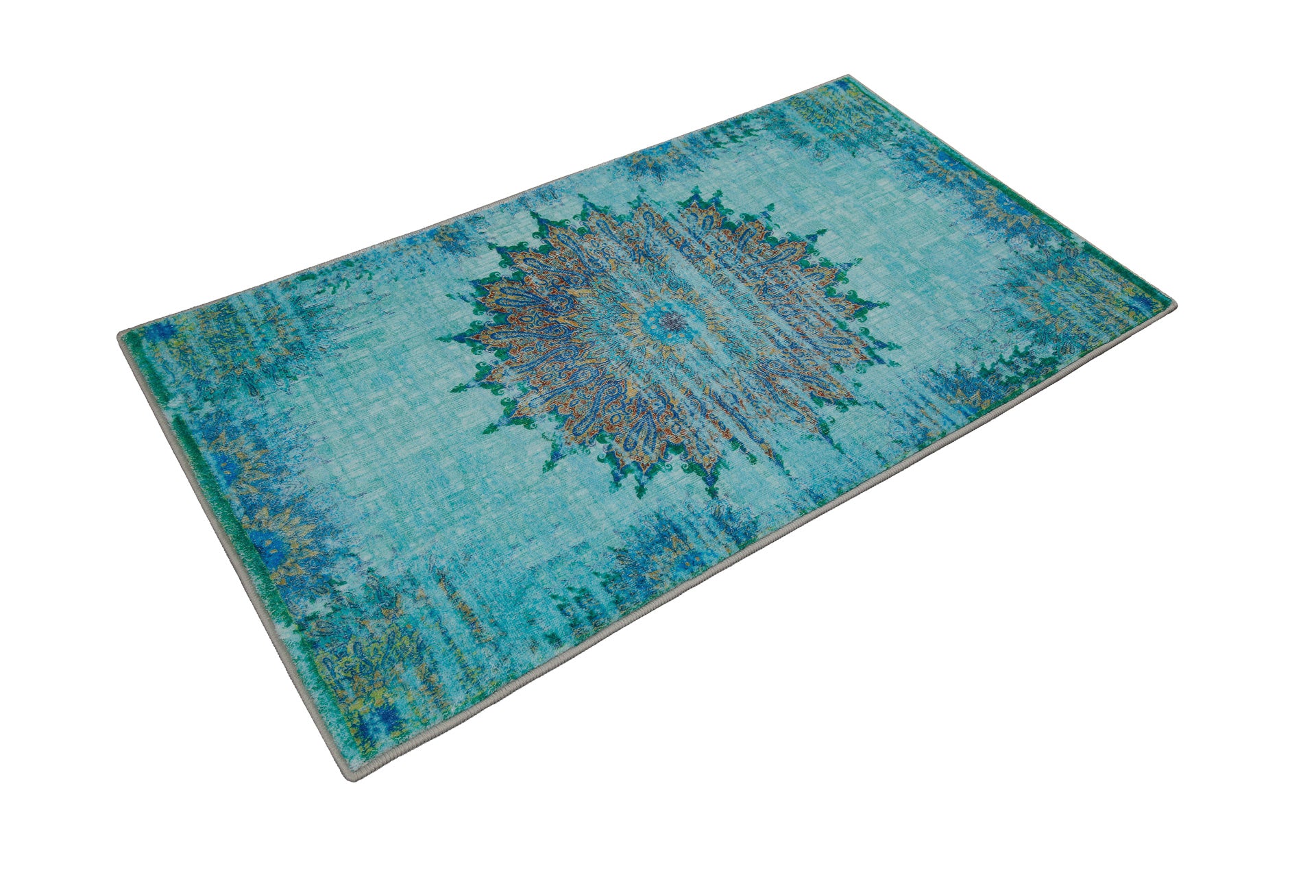 weconhome-badteppich-healing-t-rkis-eckiger-badvorleger image 3
