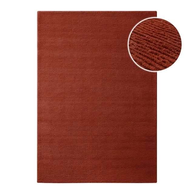 weconhome-castello-one-kurzflor-teppich-kamin-rot-schurwolle image 1