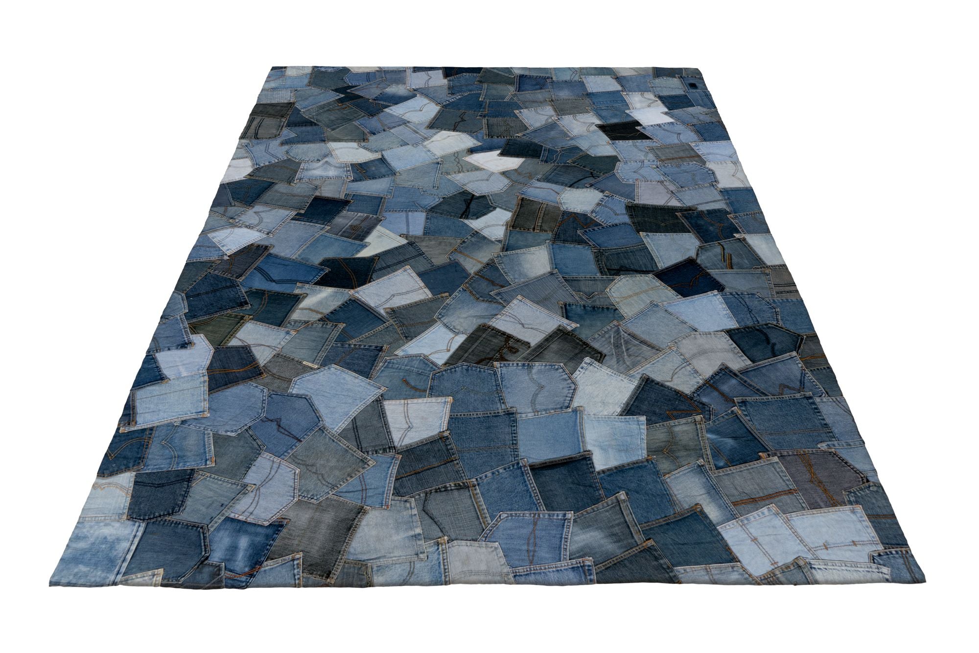 kayoom-urban-denim-490-blau-kurzflorteppich-6-mm-flor-2400-g-m-100-baumwolle-han image 3