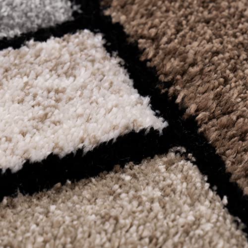 paco-home-kurzflor-teppich-240x330-cm-braun-meliert-3d-konturenschnitt image 8