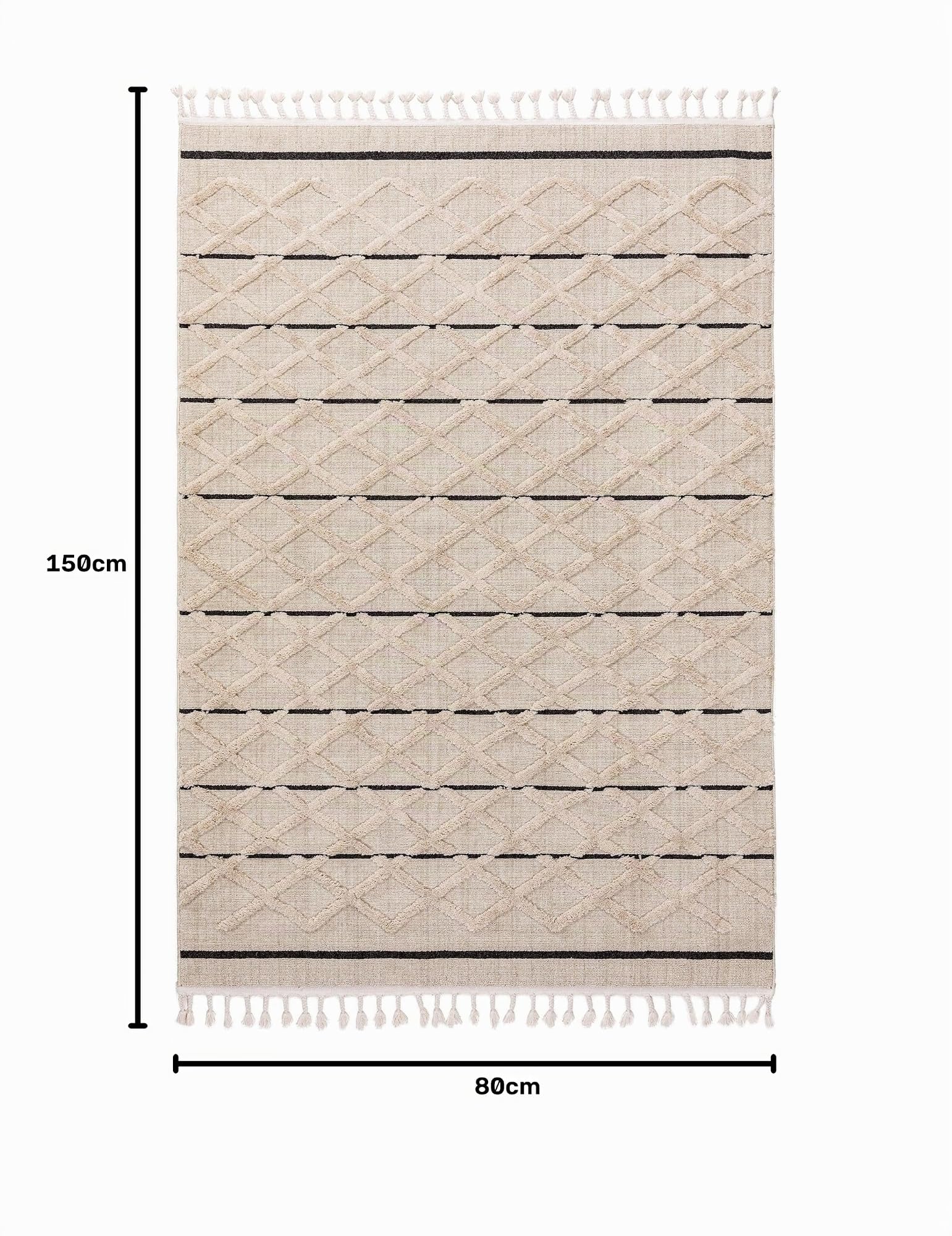 benuta-pop-oyo-teppich-creme-80x150-cm-mit-fransen image 2
