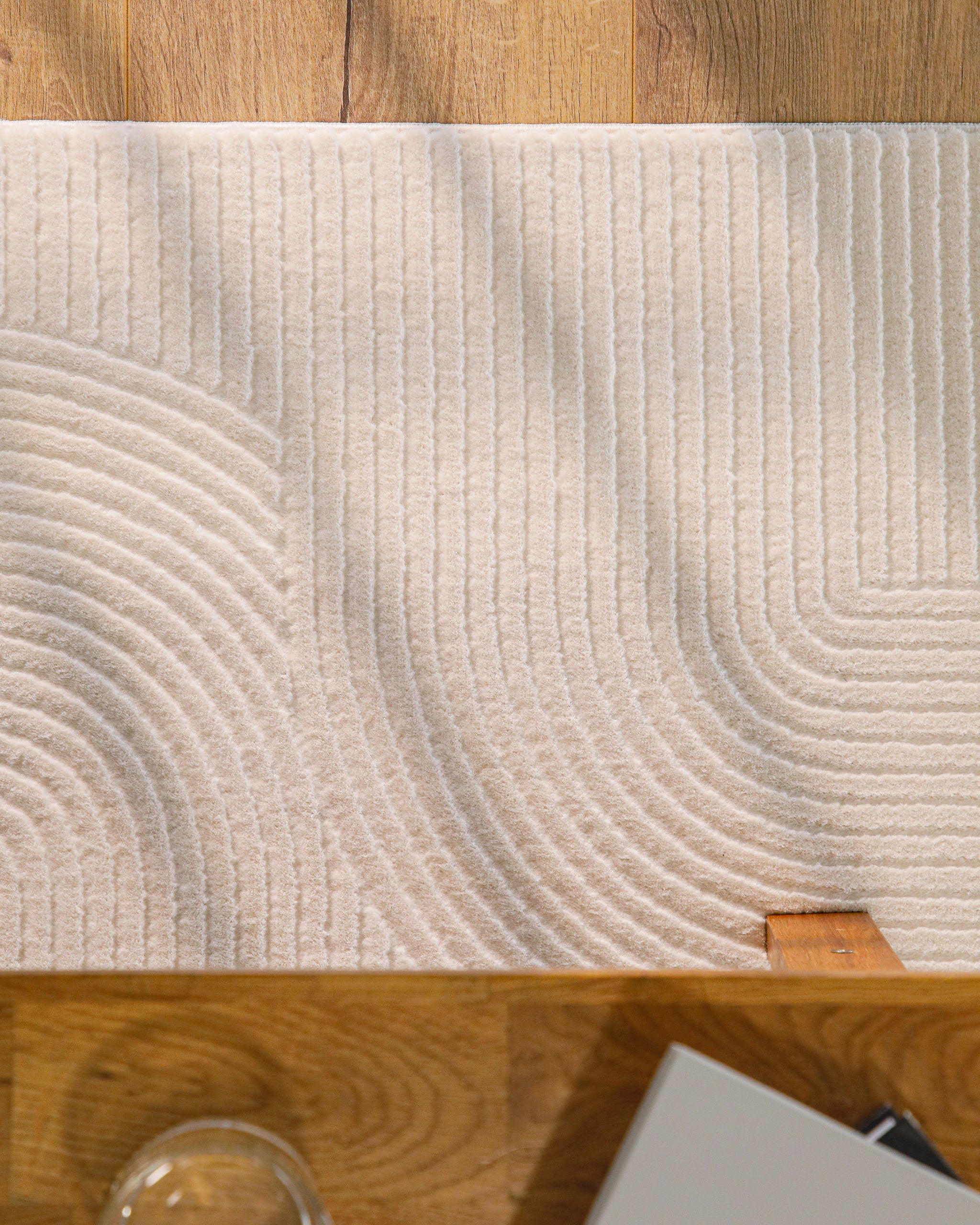 weconhome-kurzflorteppich-nuuk-arc-getufteter-teppich-in-creme-wei-mit-hoch-tief image 7