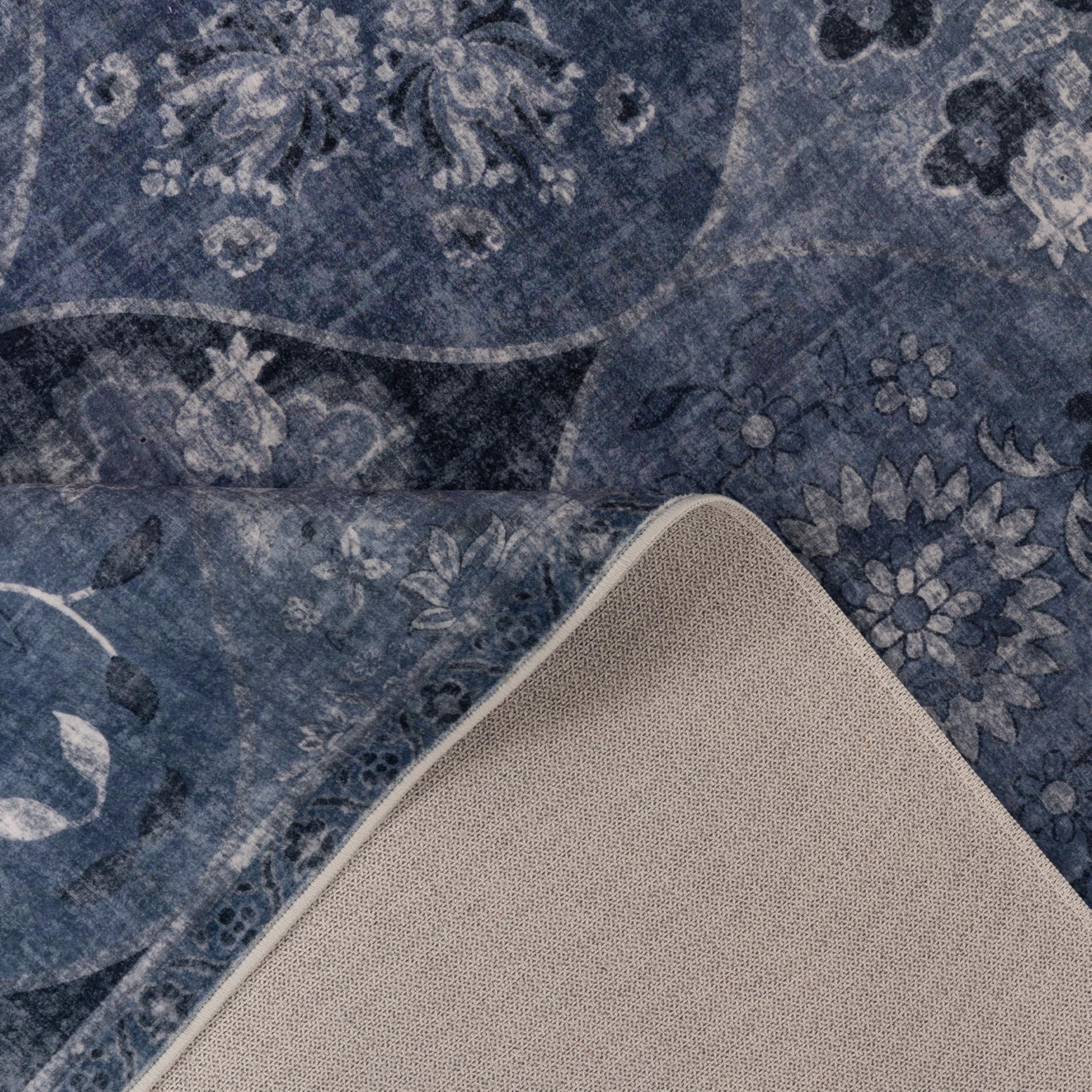 paco-home-passion-vintage-teppich-200x280-cm-blau-waschbar-rutschfest image 4