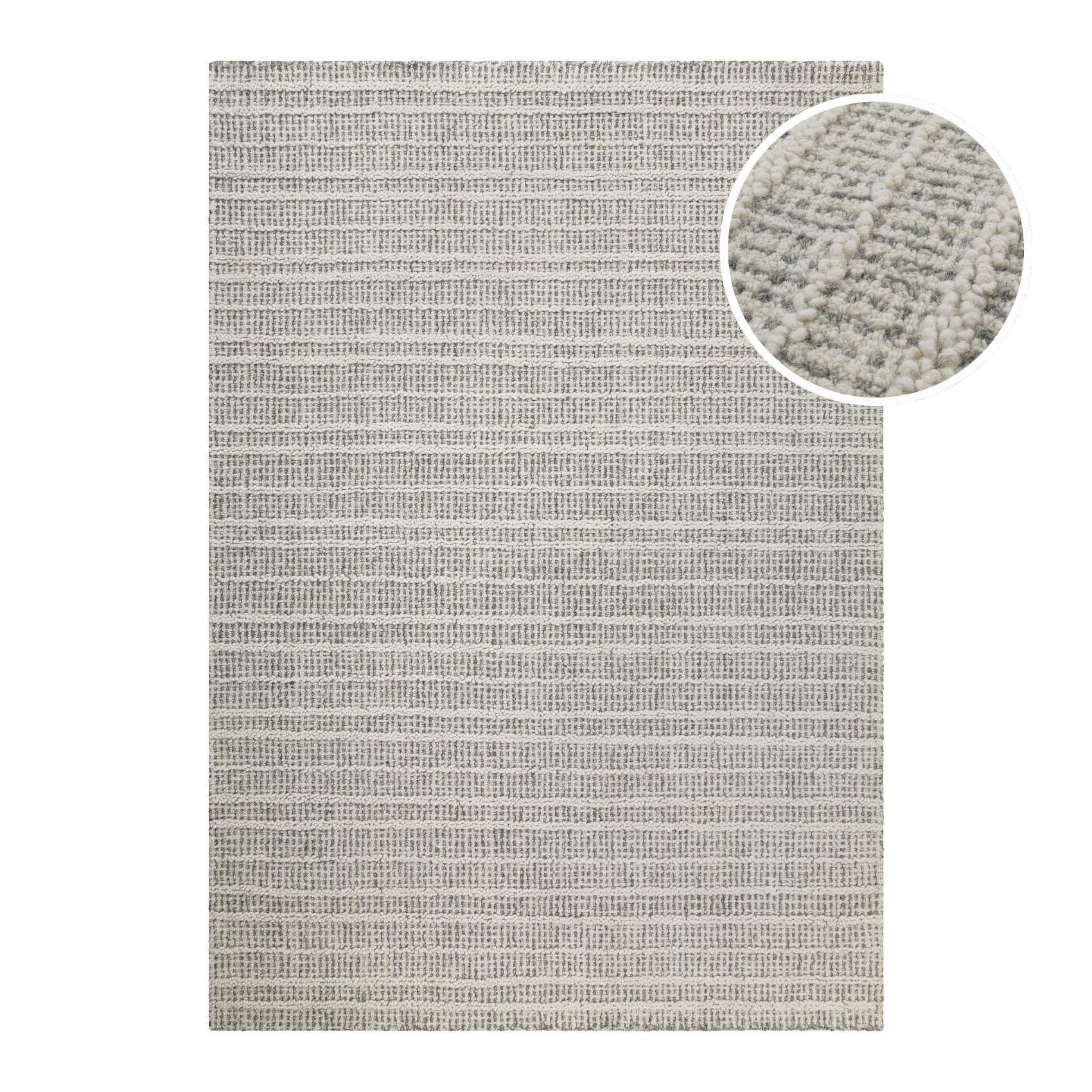 weconhome-hamptons-fortyfive-kurzflor-teppich-grau-aus-schurwolle image 1