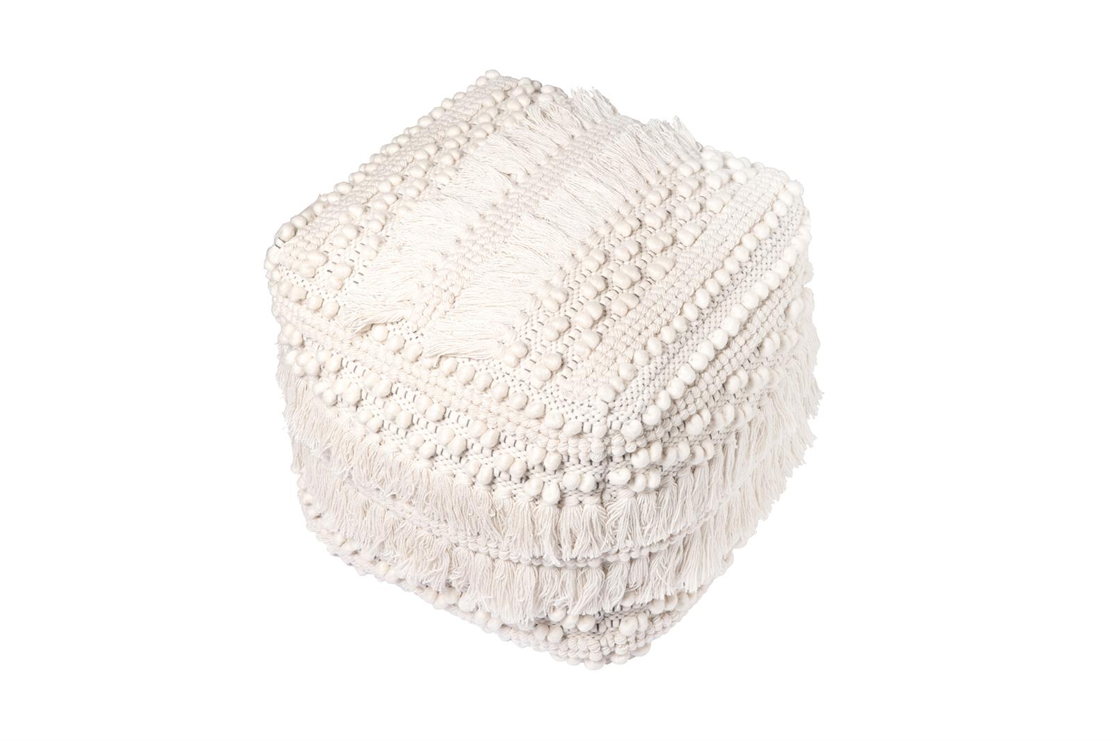 kayoom-bohist-325-pouf-boho-style-hocker-mit-fransen-quasten image 4