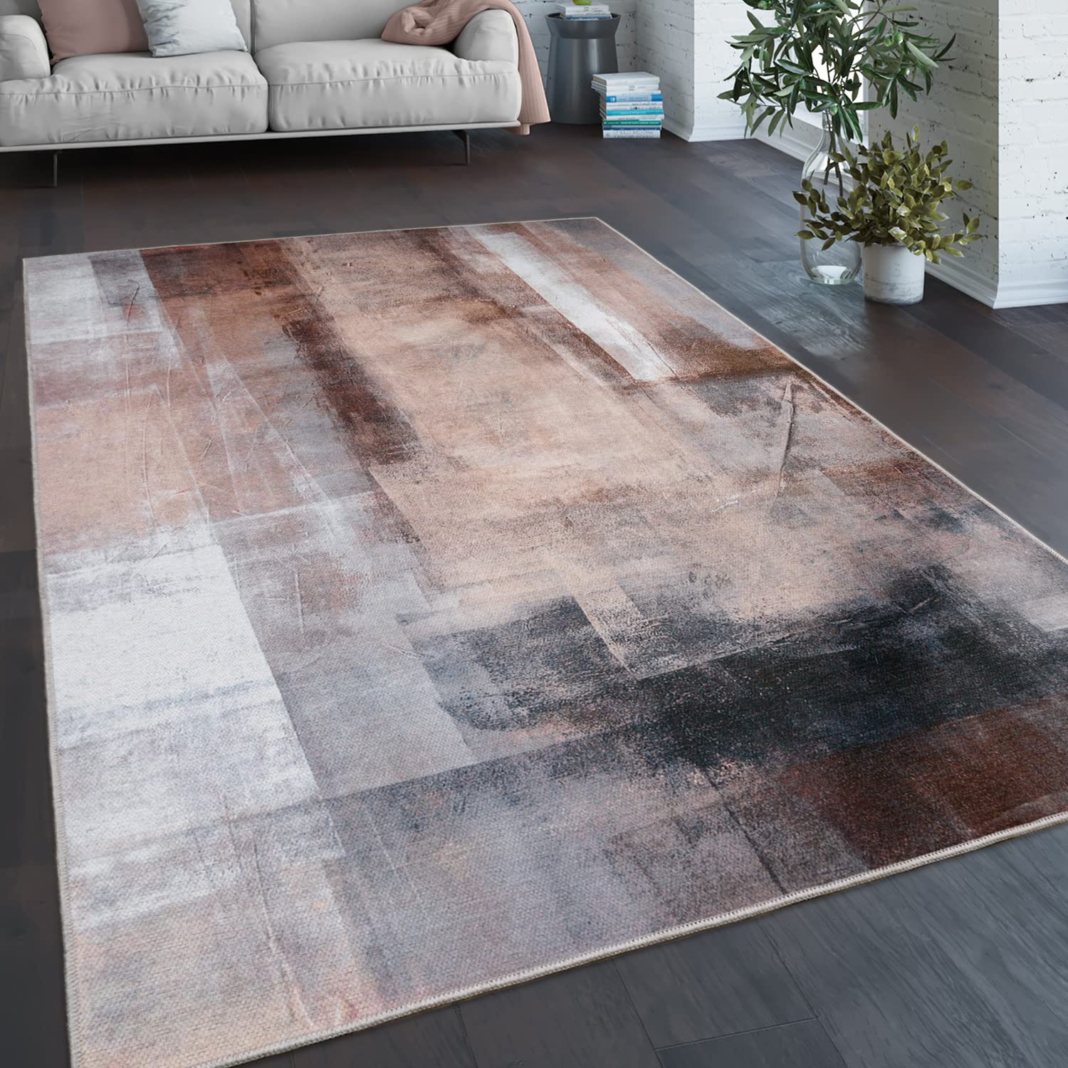 paco-home-waschbarer-teppich-flachgewebe-abstrakt-farbverlauf-60x100-cm-bunt-2 image 7