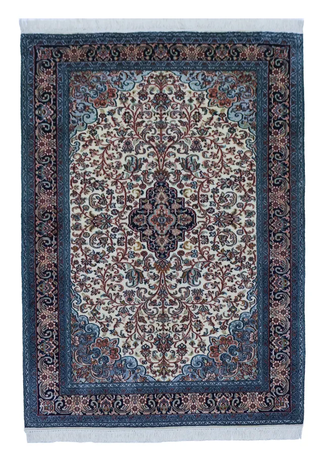 kayoom-kashan-12348-multi-hochflor-teppich-96x149-cm-handgewebt-orient-design image 1