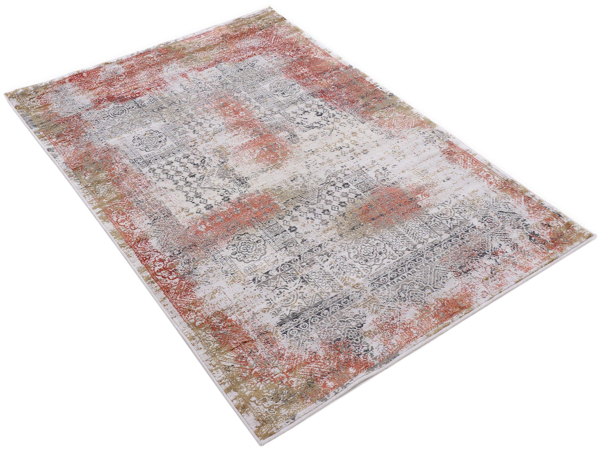 carpetfine-vintage-teppich-lyia-orange-120x170-cm image 3