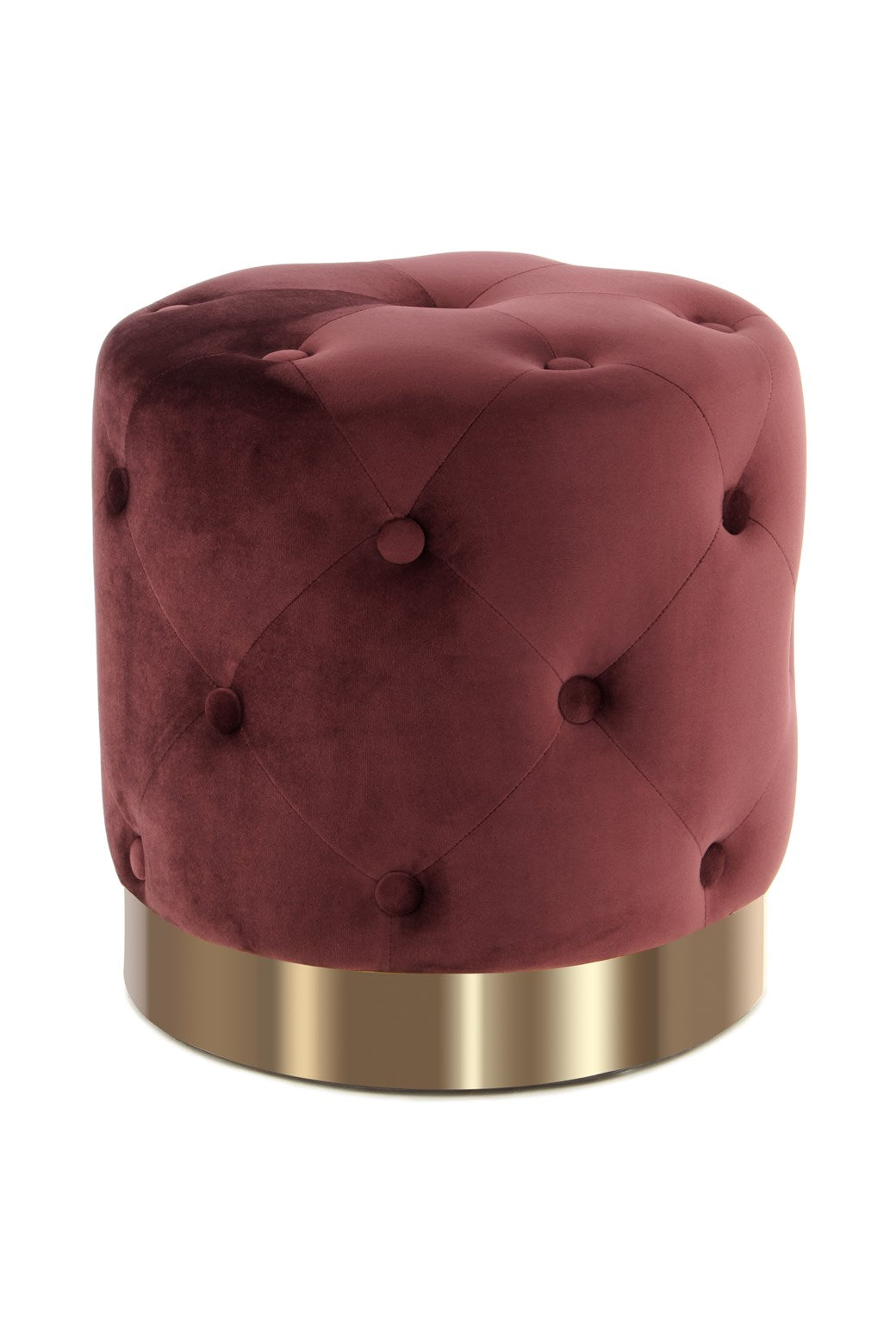kayoom-hocker-piano-225-glamour-sitzhocker-mit-samtbezug-und-goldenem-standfu image 1